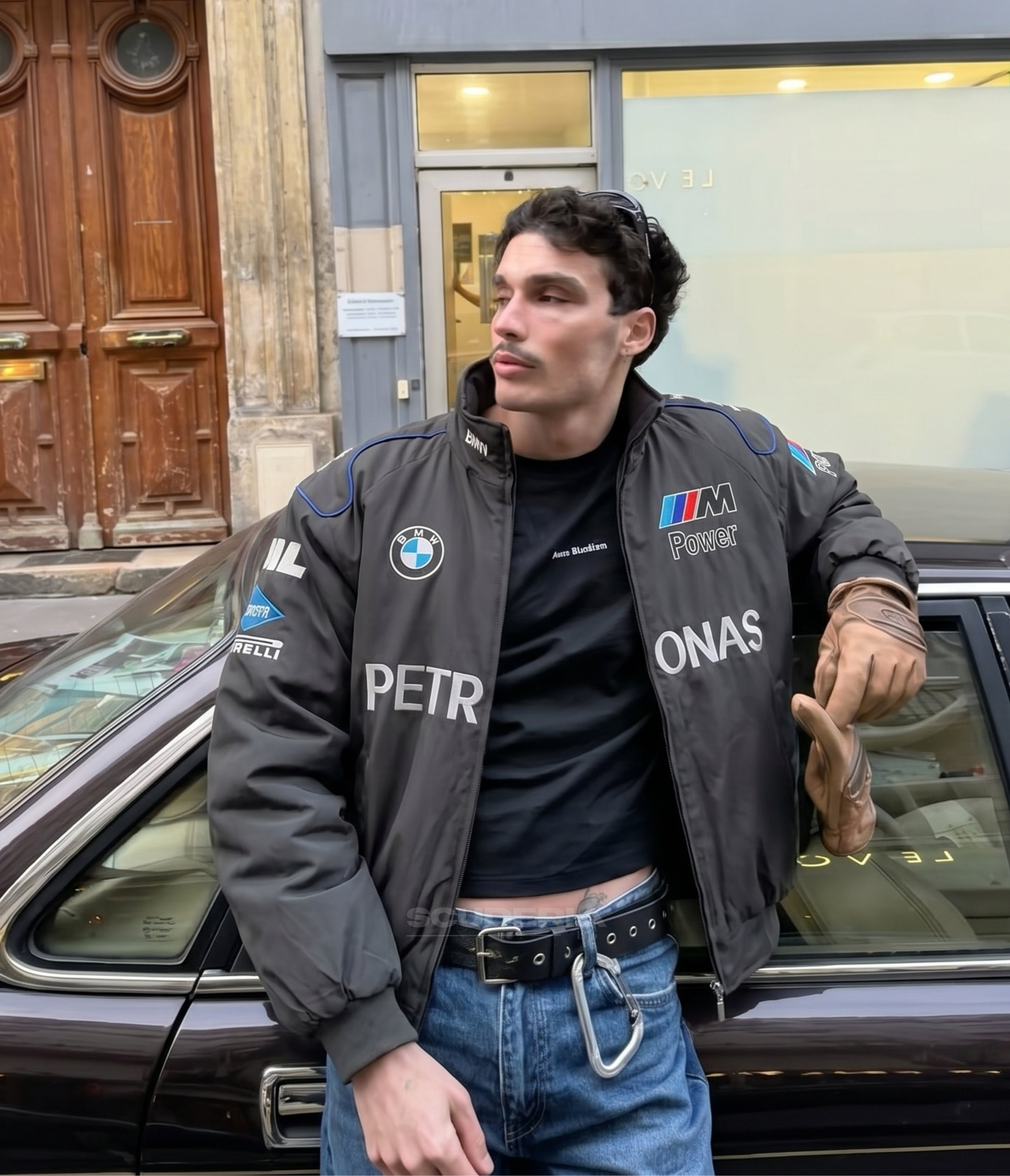 BMW F1 Vintage Racing Jacket - Black Edition