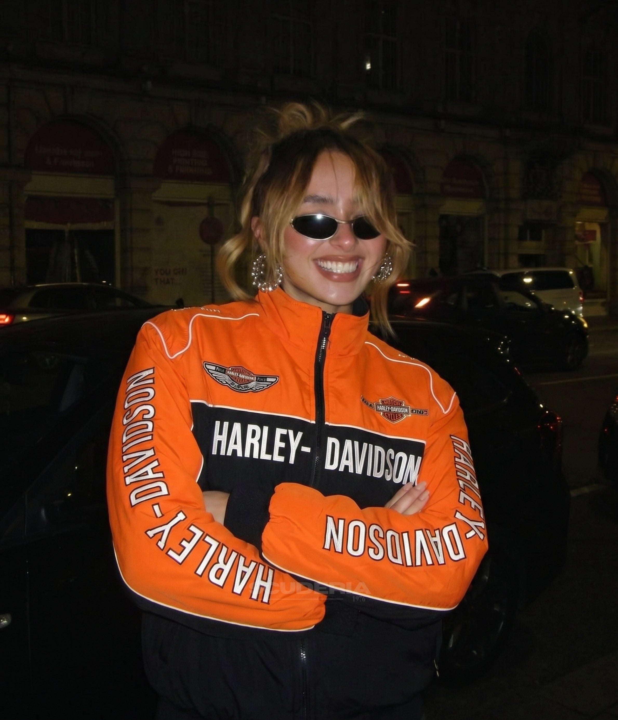 Harley Davidson Vintage Jacket - Orange Edition