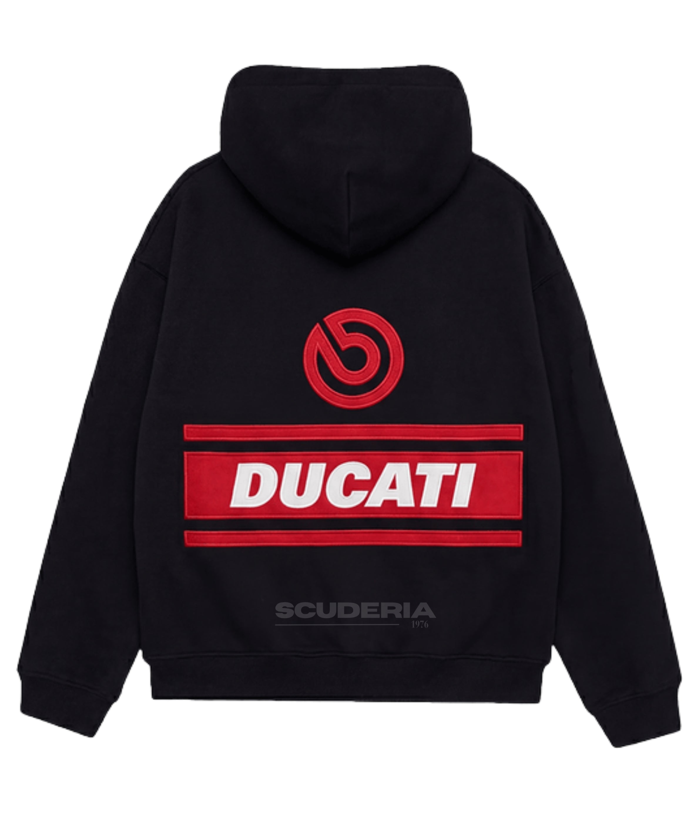Ducati Racing Hoodie – Full Embroidered Edition