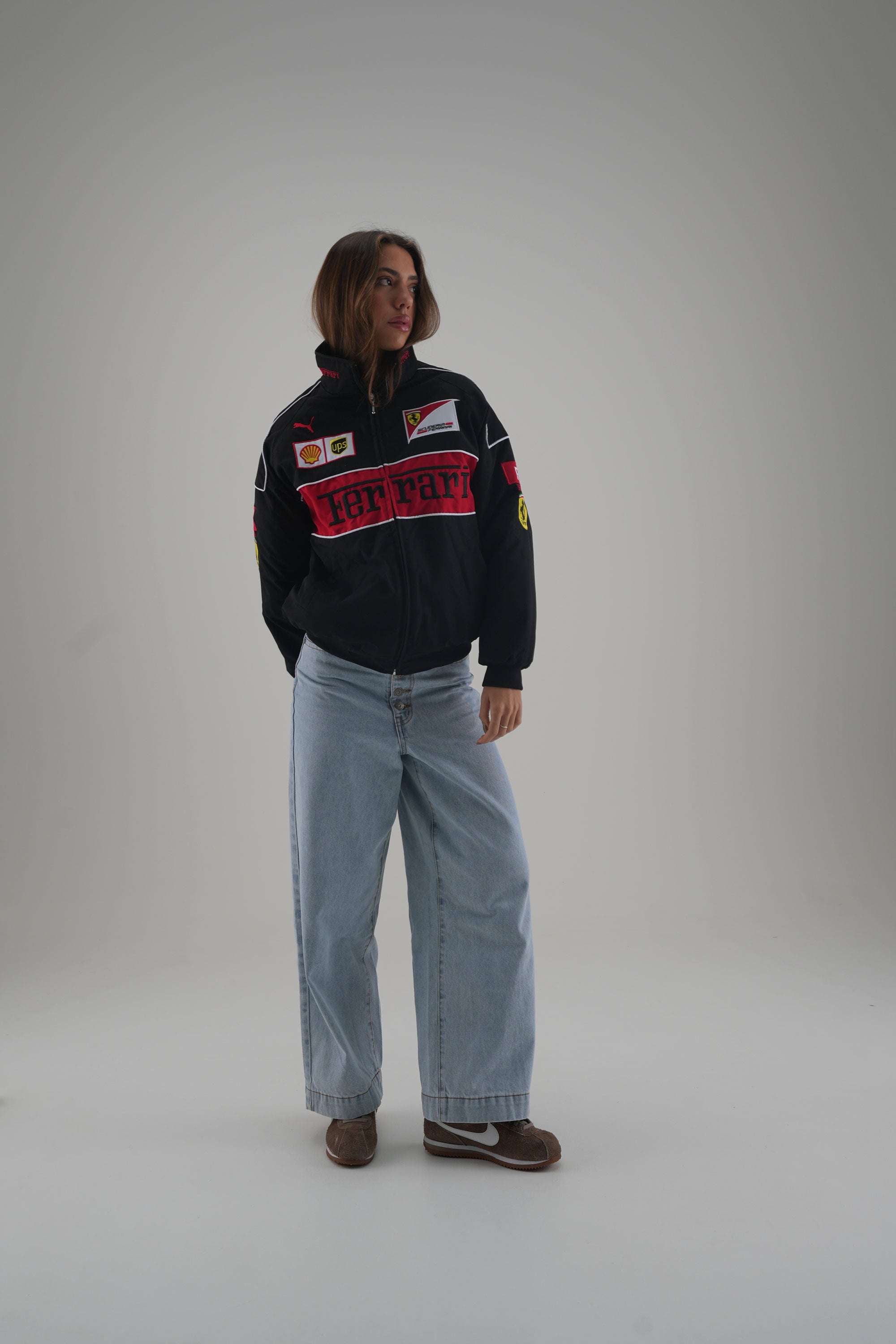 Ferrari F1 Vintage Racing Jacket - Black Edition