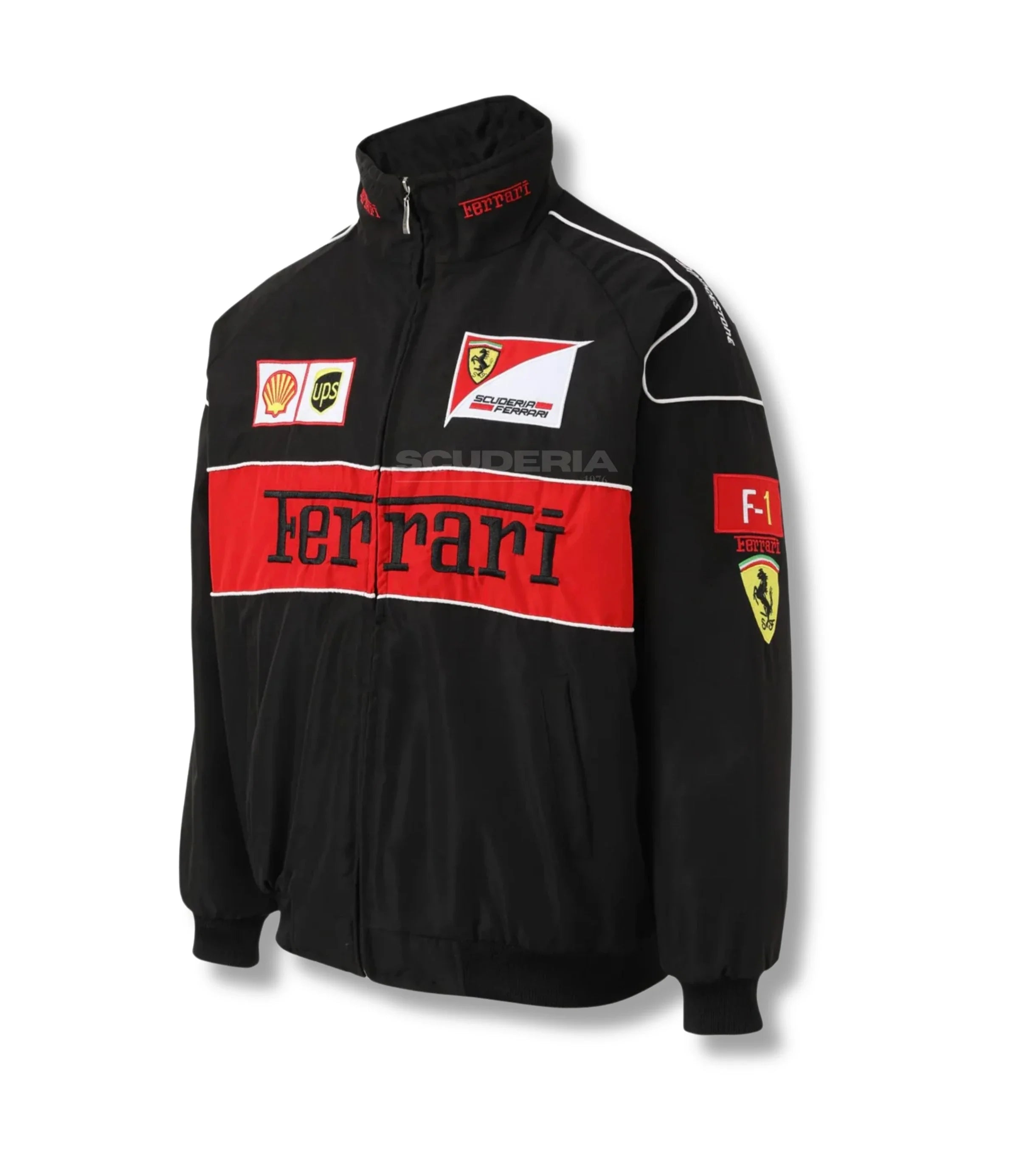 Ferrari F1 Vintage Racing Jacket - Black Edition