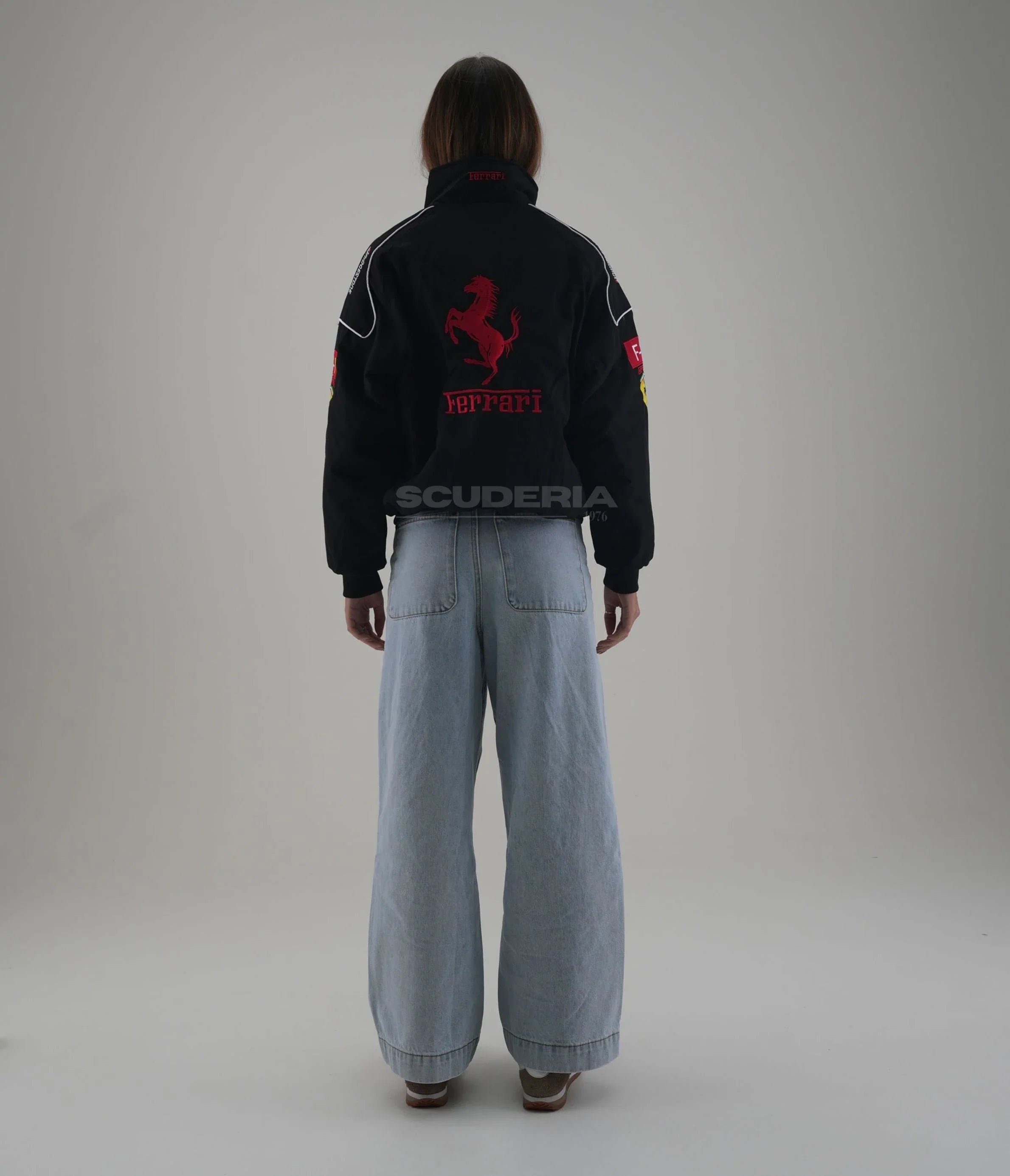 Ferrari F1 Vintage Racing Jacket - Black Edition