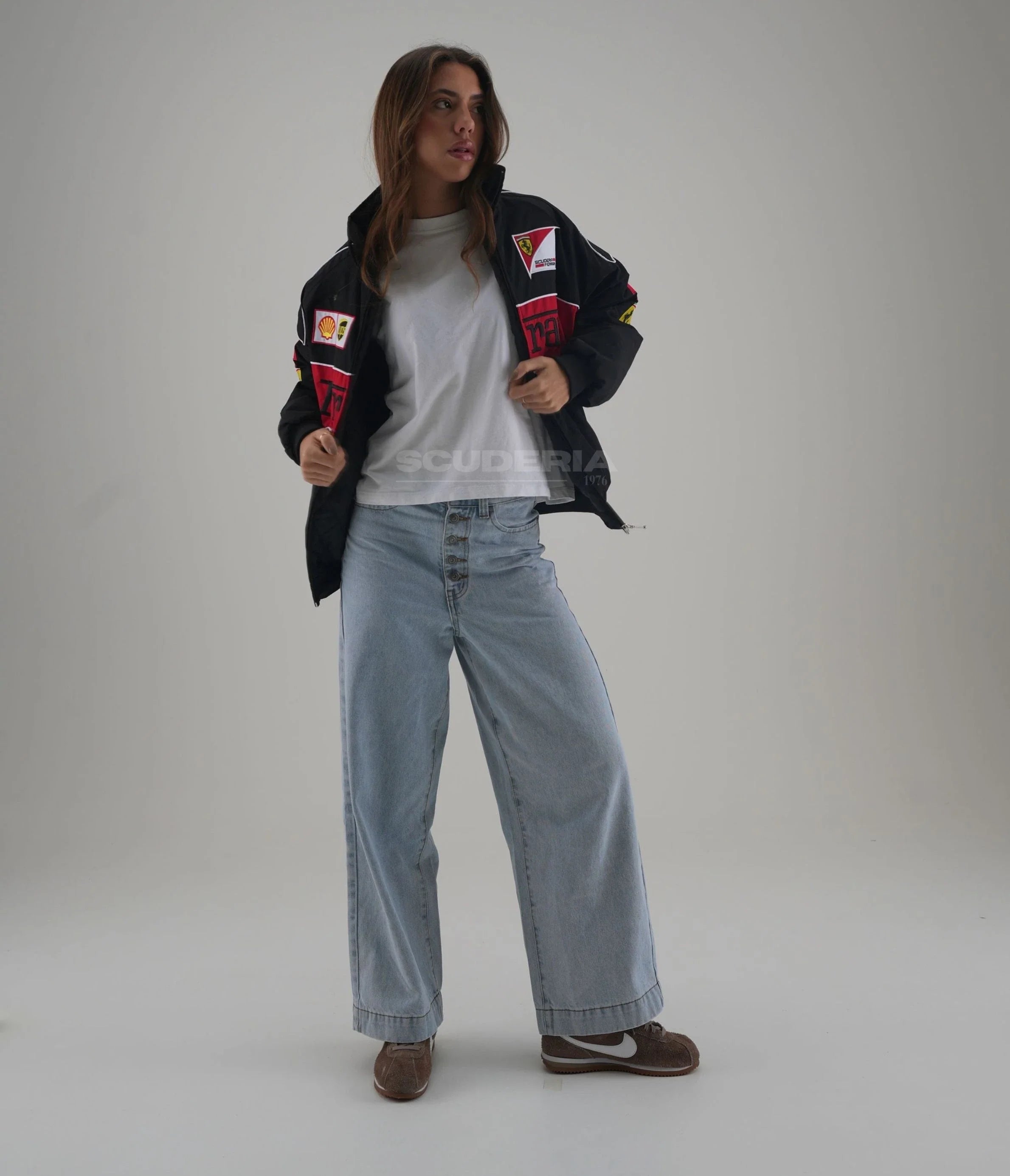 Ferrari F1 Vintage Racing Jacket - Black Edition