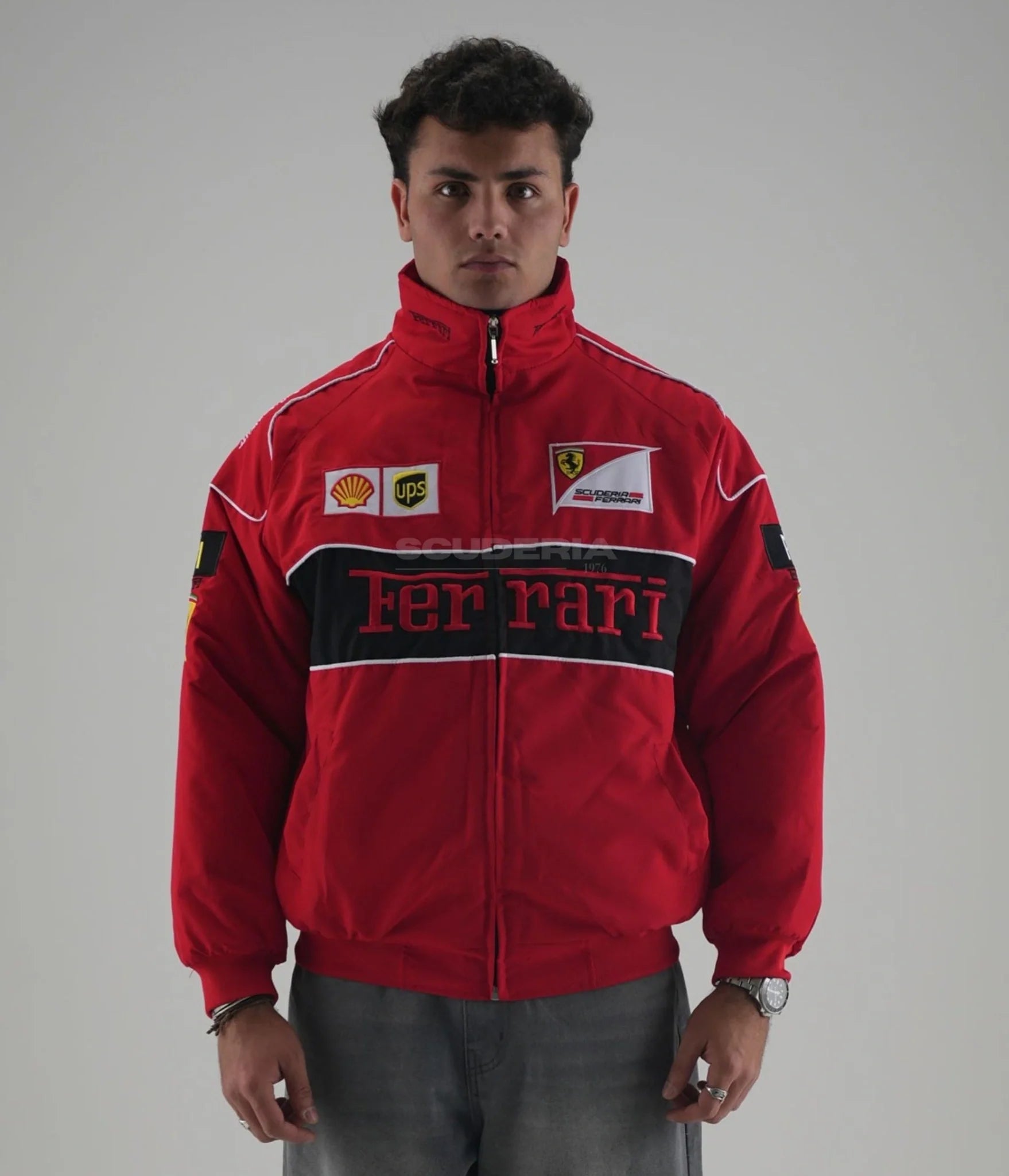 Ferrari F1 Vintage Racing Jacket - Red Edition