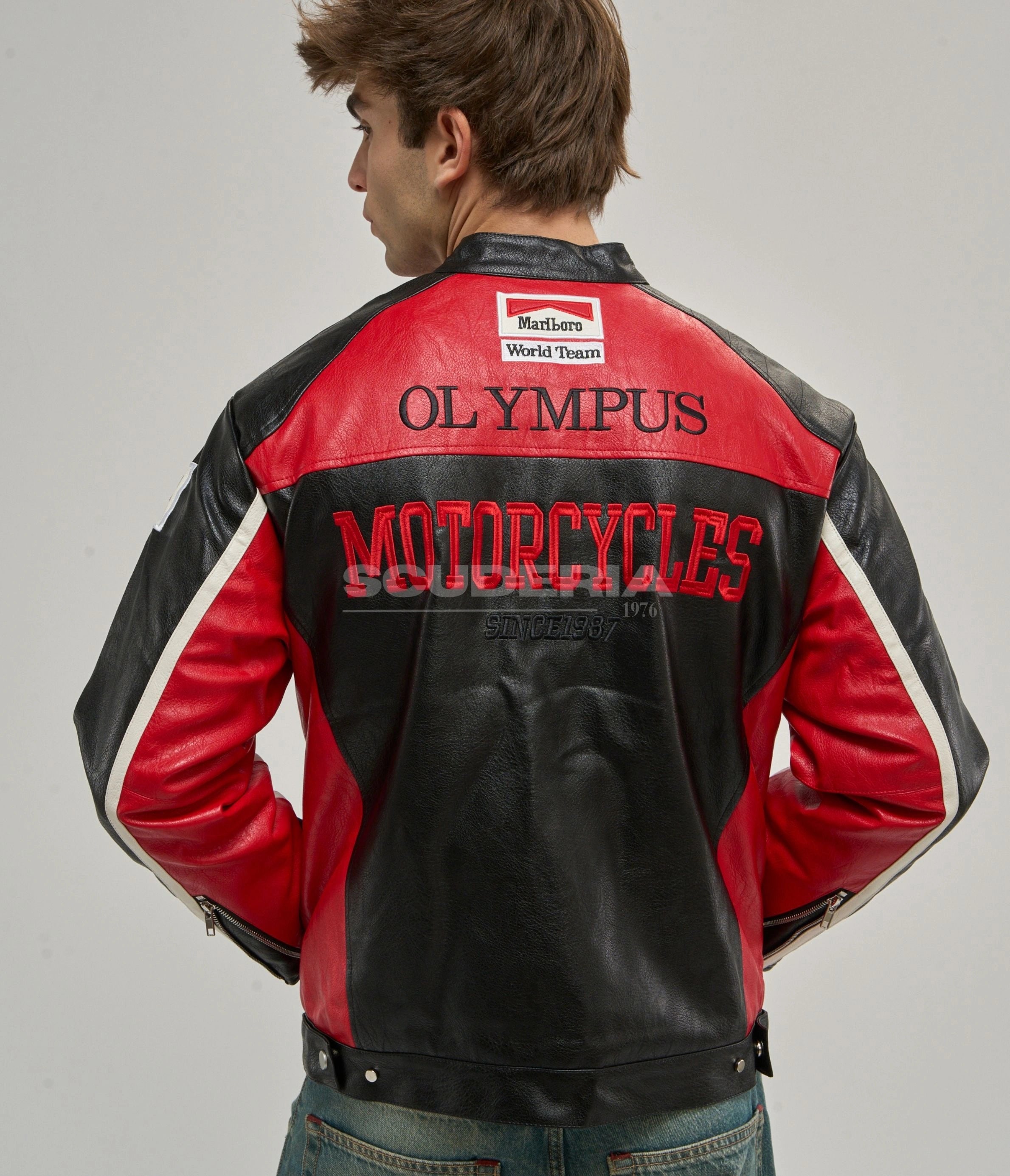Ferrari Olympus Leather Jacket - Red Edition