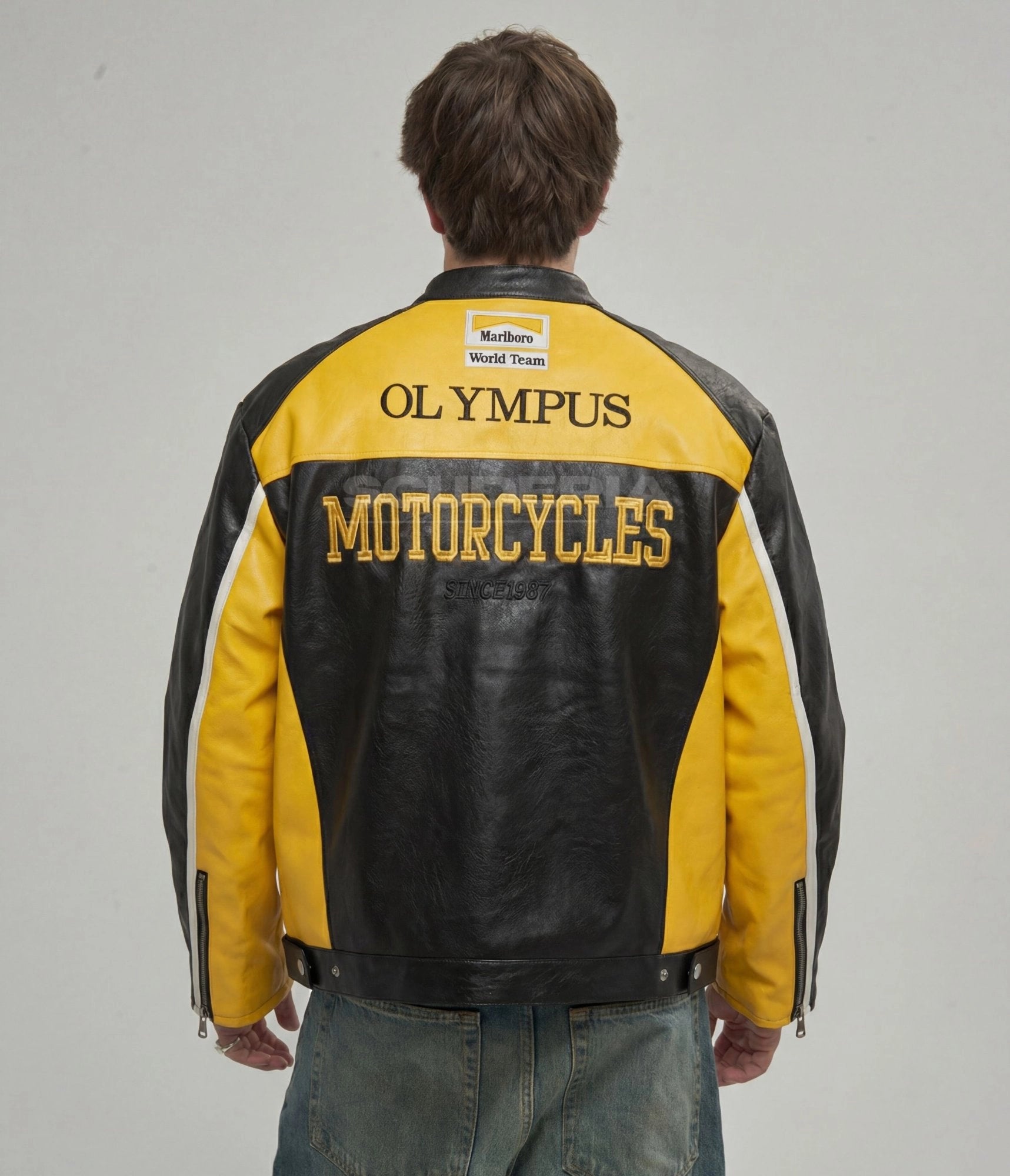 Ferrari Olympus Leather Jacket - Yellow Edition
