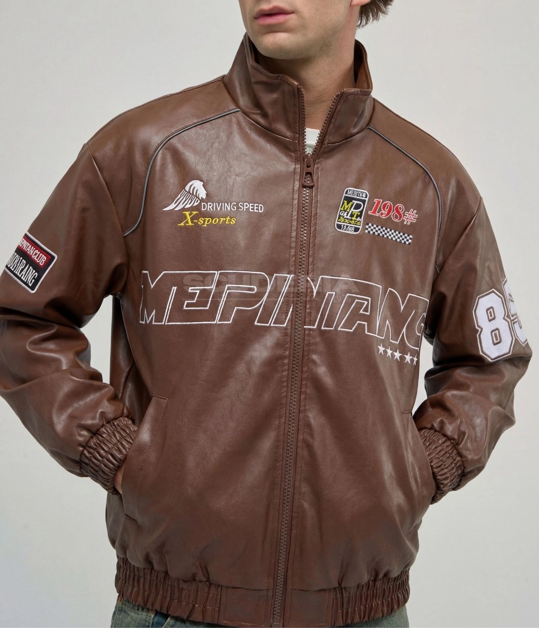LAP 85 Brown Racing Jacket