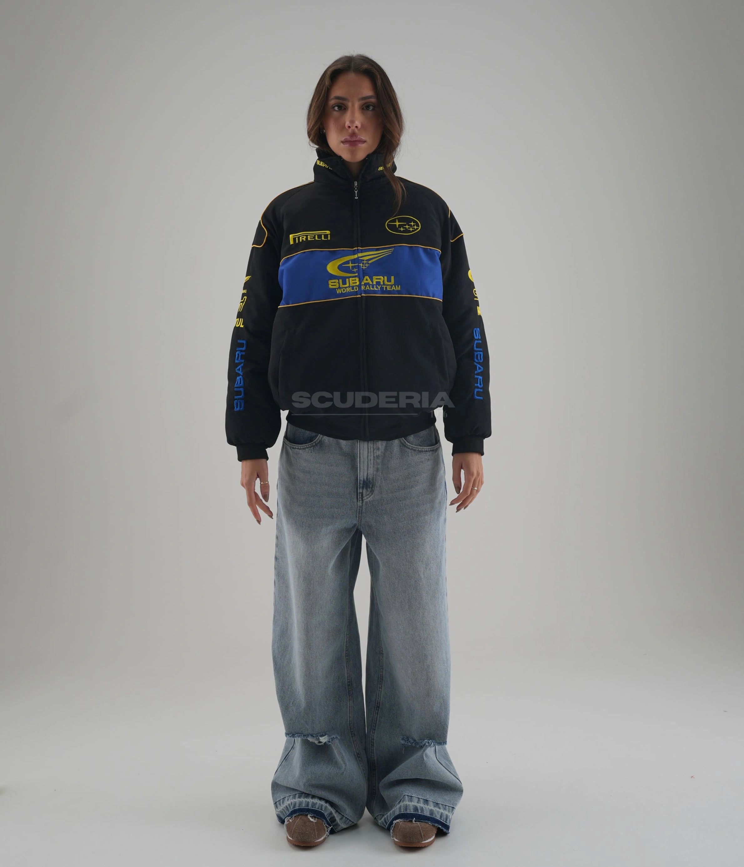 Subaru Rally Vintage Racing Jacket - Black Edition