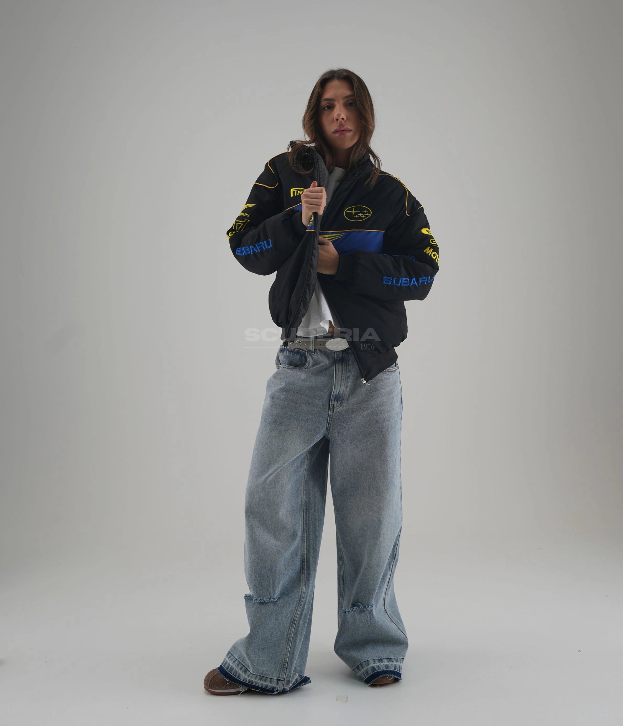 Subaru Rally Vintage Racing Jacket - Black Edition