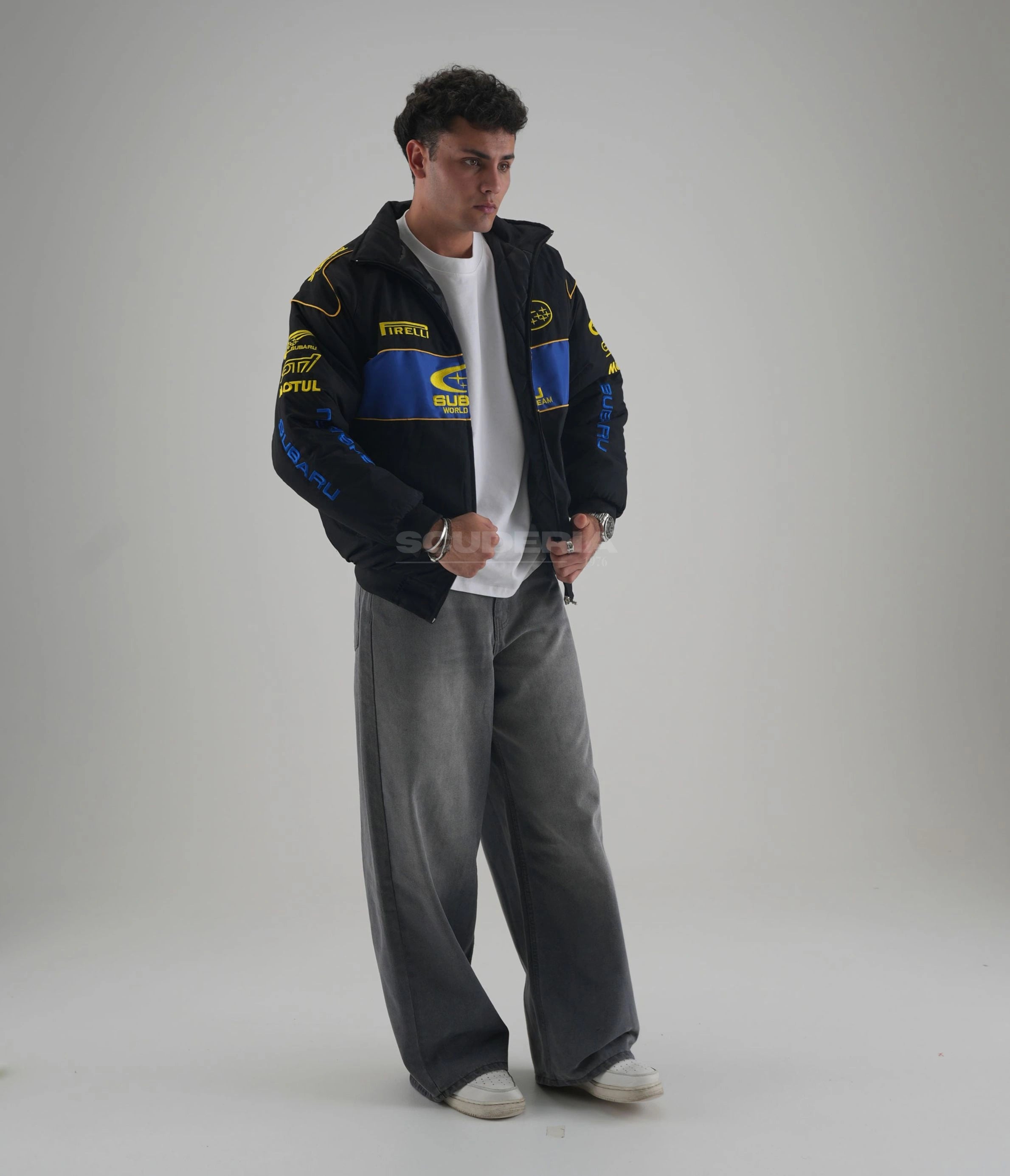 Subaru Rally Vintage Racing Jacket - Black Edition