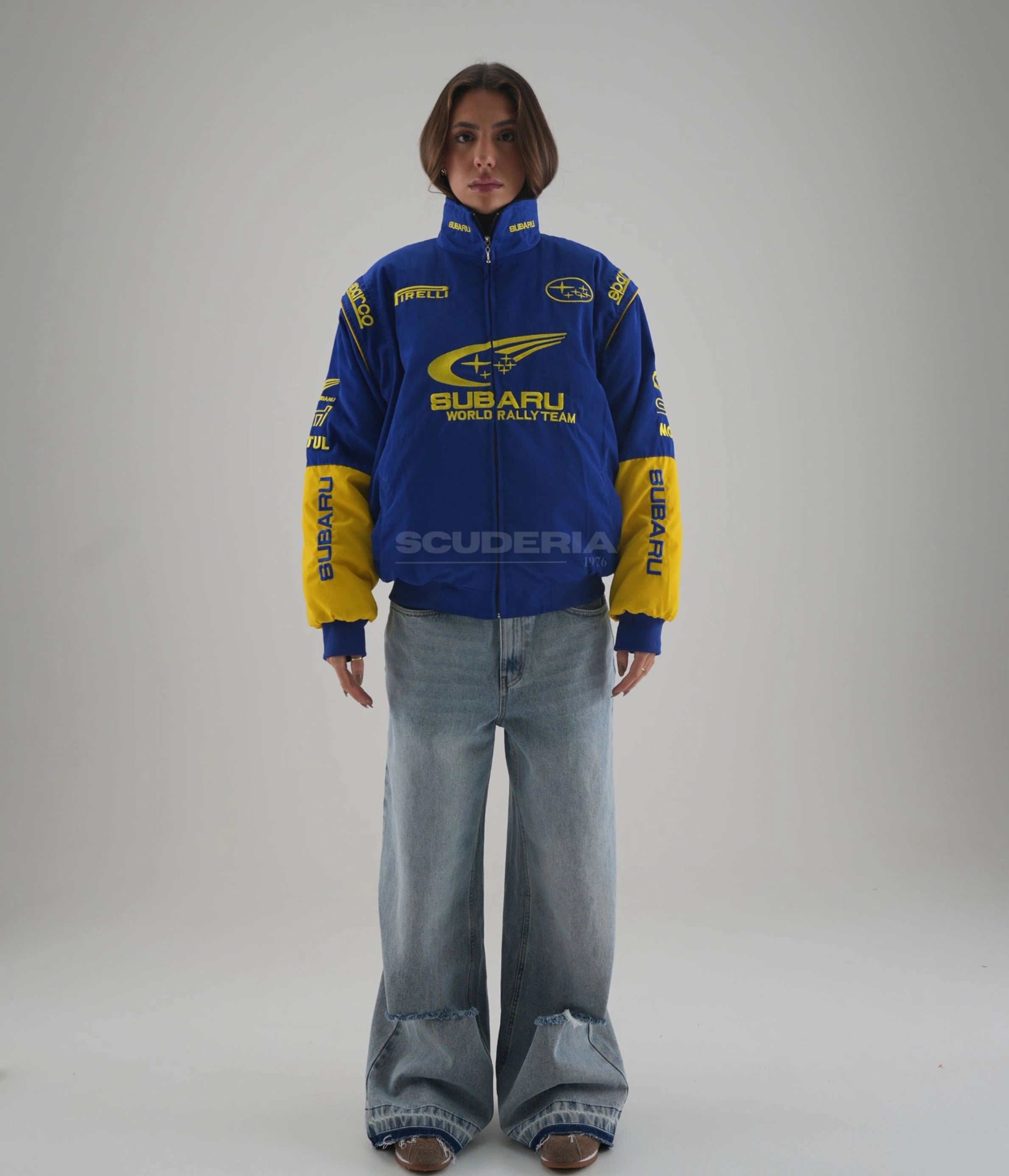 Subaru Rally Vintage Racing Jacket - Blue Edition
