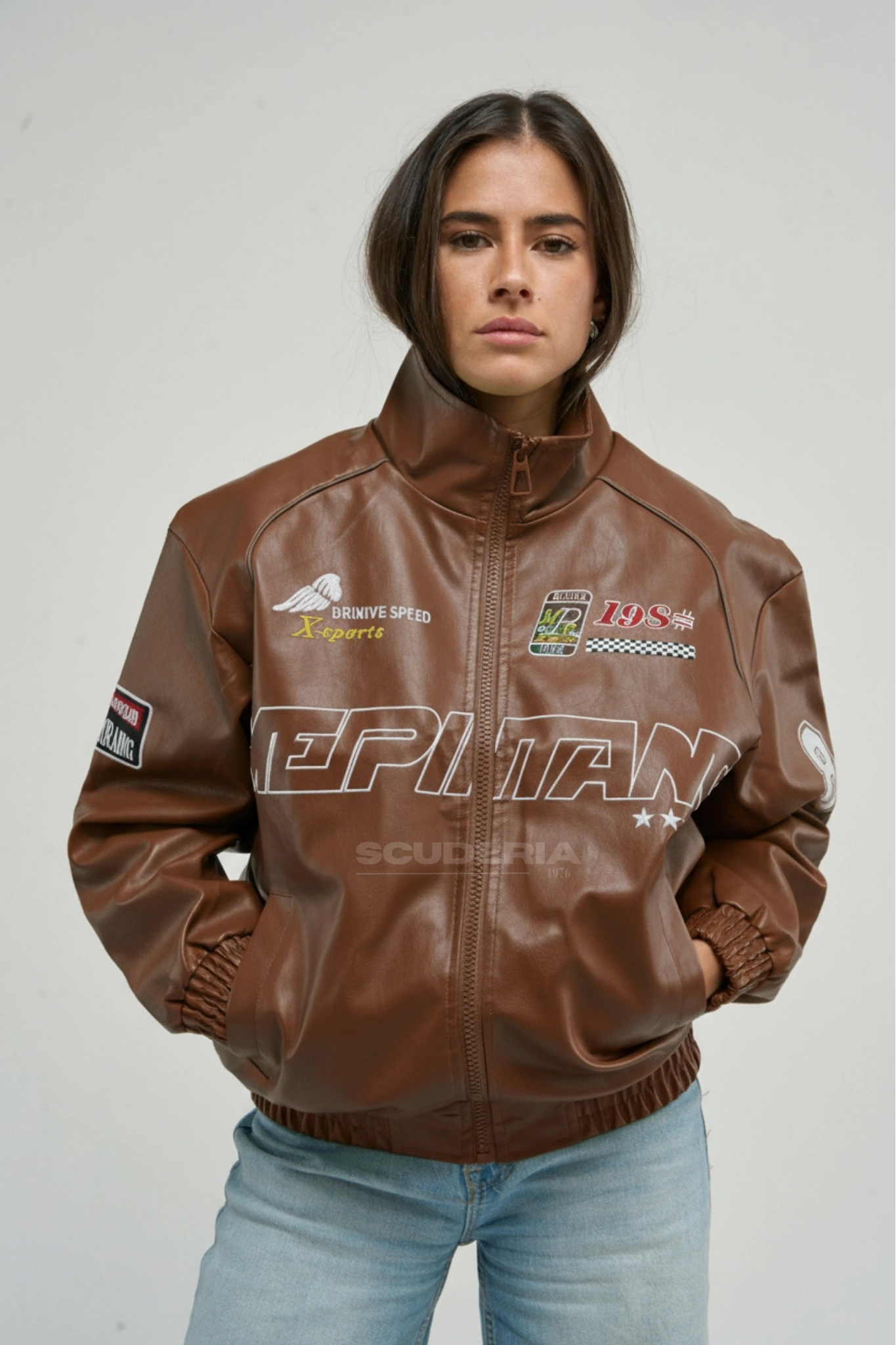 LAP 85 Brown Racing Jacket