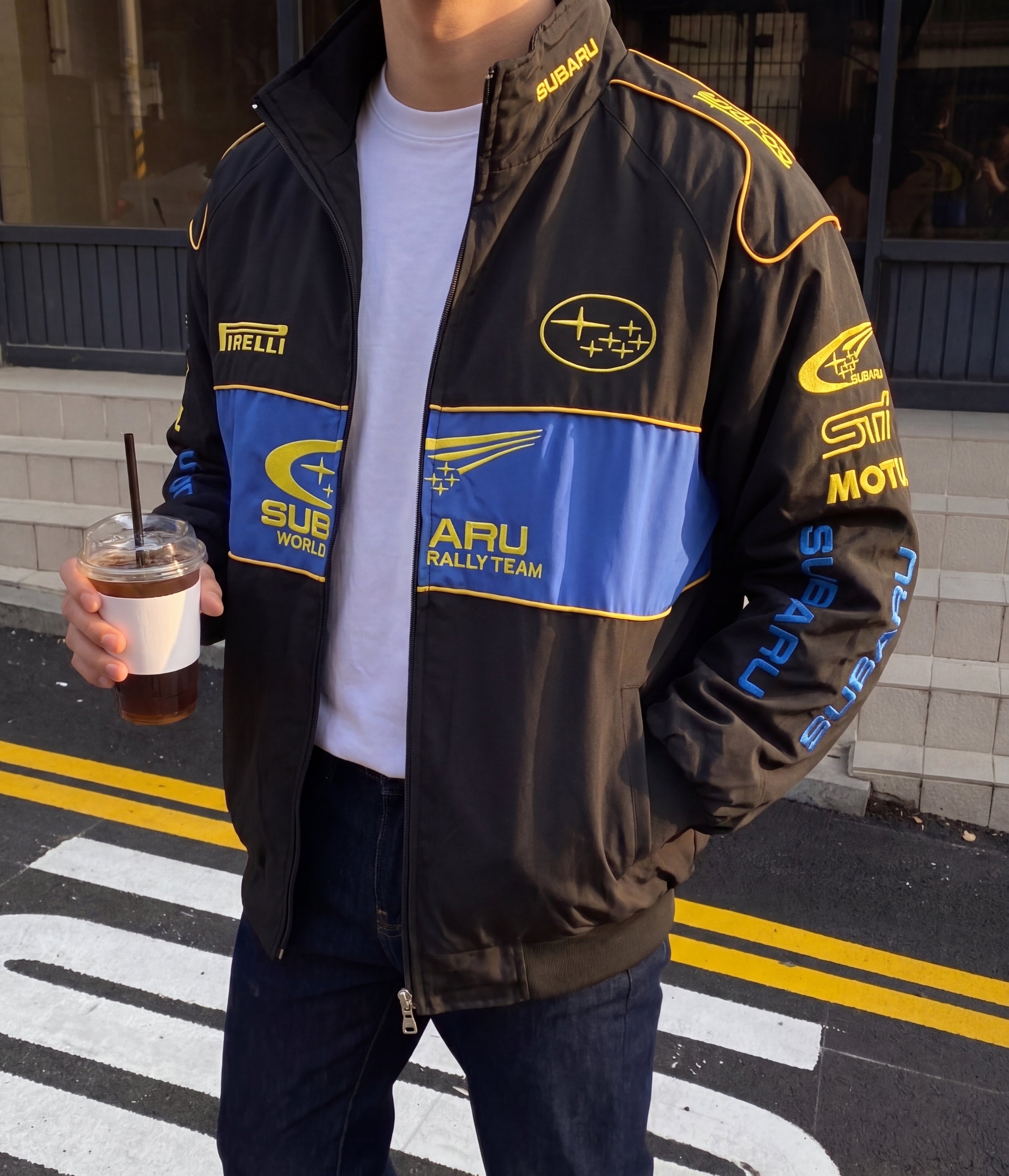 Subaru World Rally Team Vintage Racing Jacket - Blue Edition