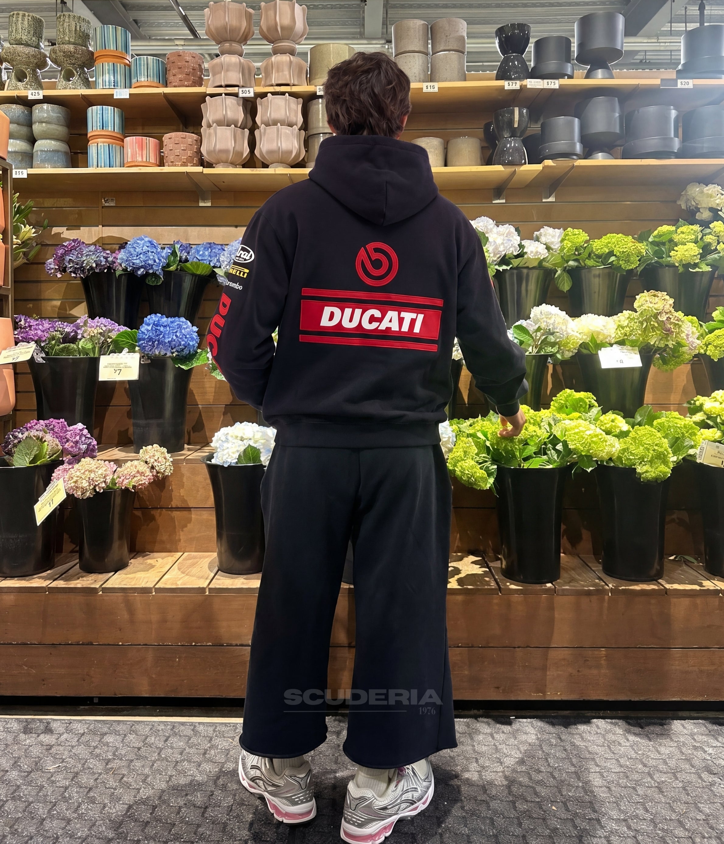 Ducati Racing Hoodie – Full Embroidered Edition