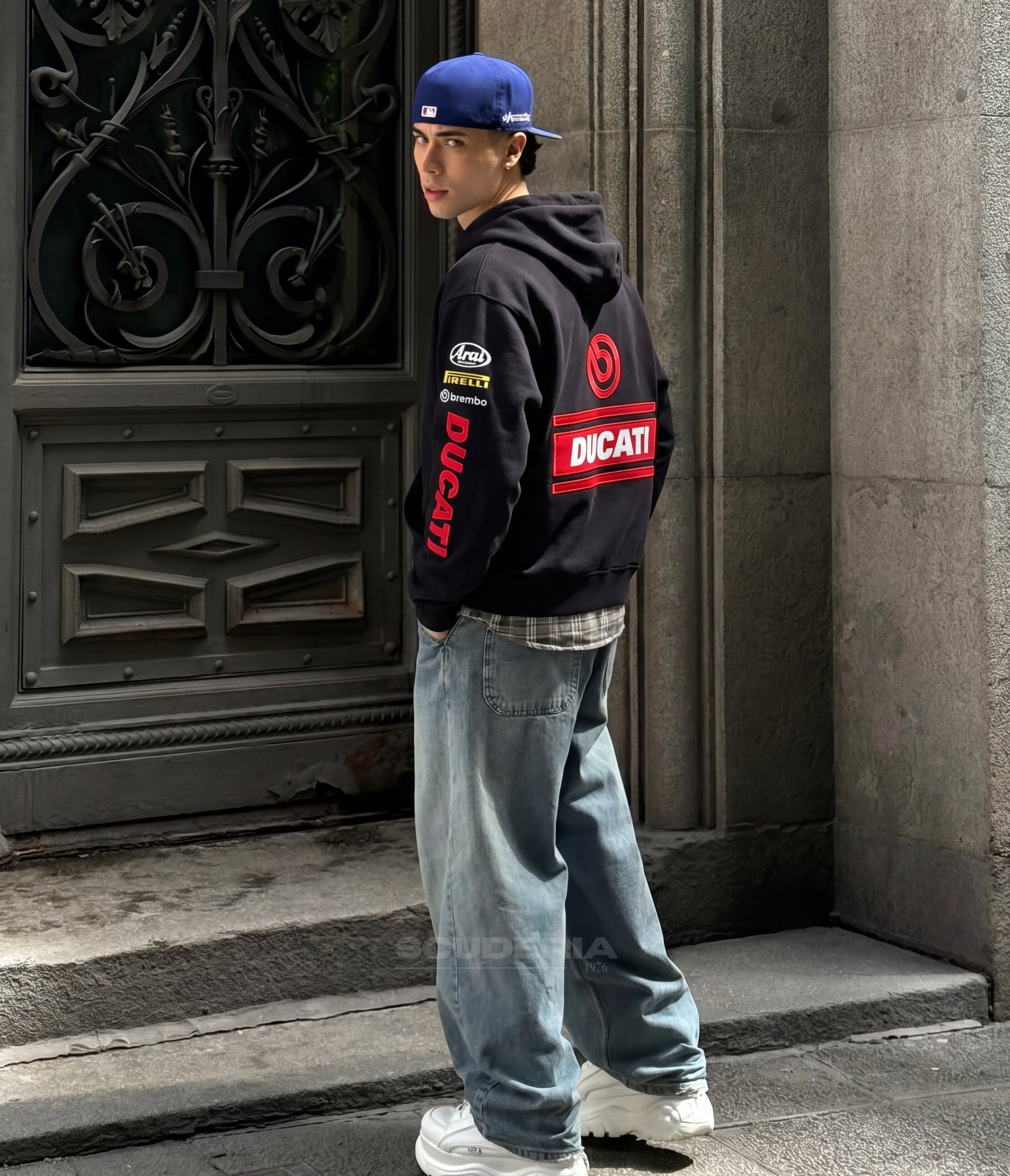 Ducati Racing Hoodie – Full Embroidered Edition
