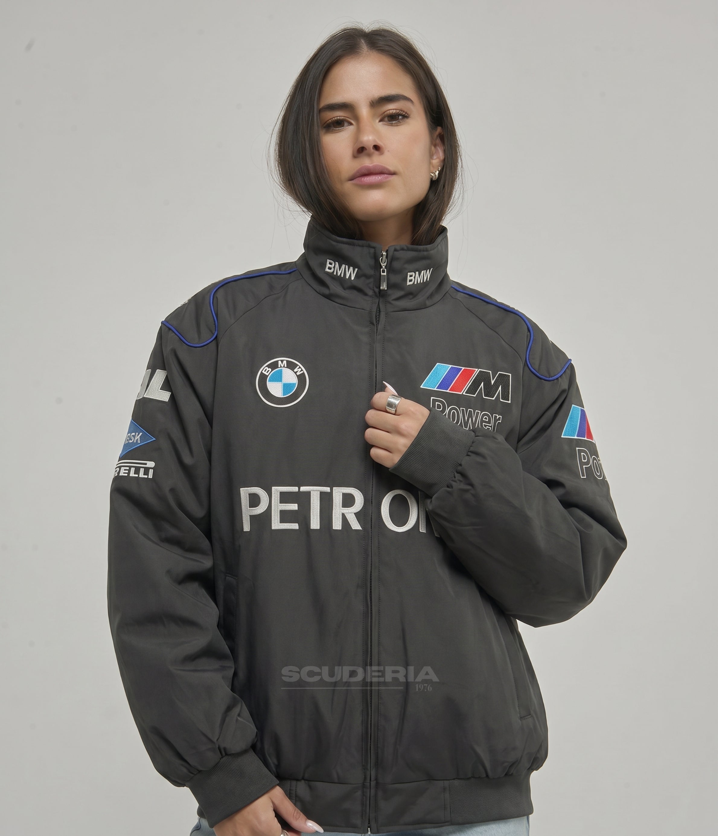 BMW F1 Vintage Racing Jacket - Black Edition
