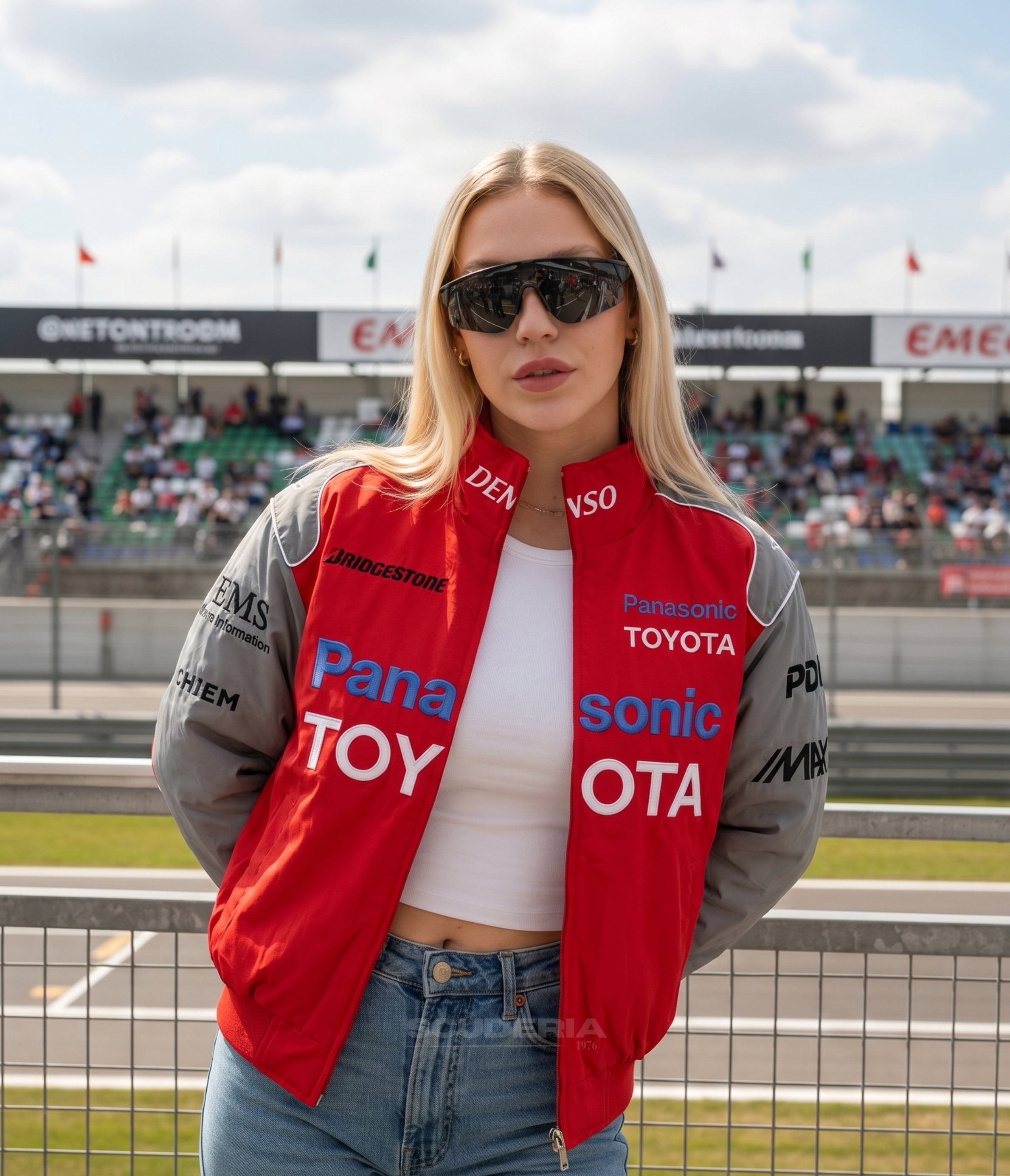 Toyota Vintage Racing Jacket - Red Edition