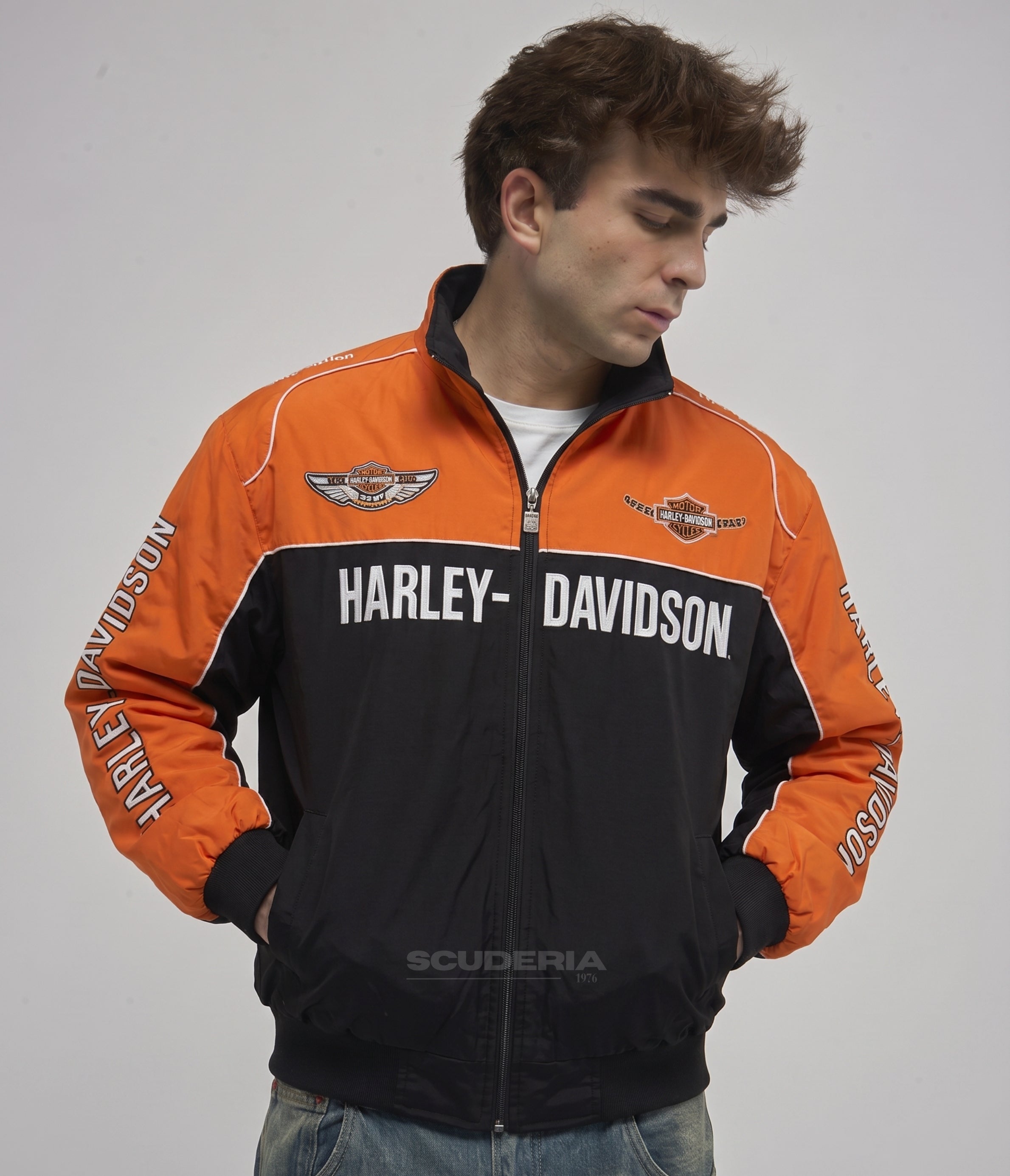 Harley Davidson Vintage Jacket - Orange Edition