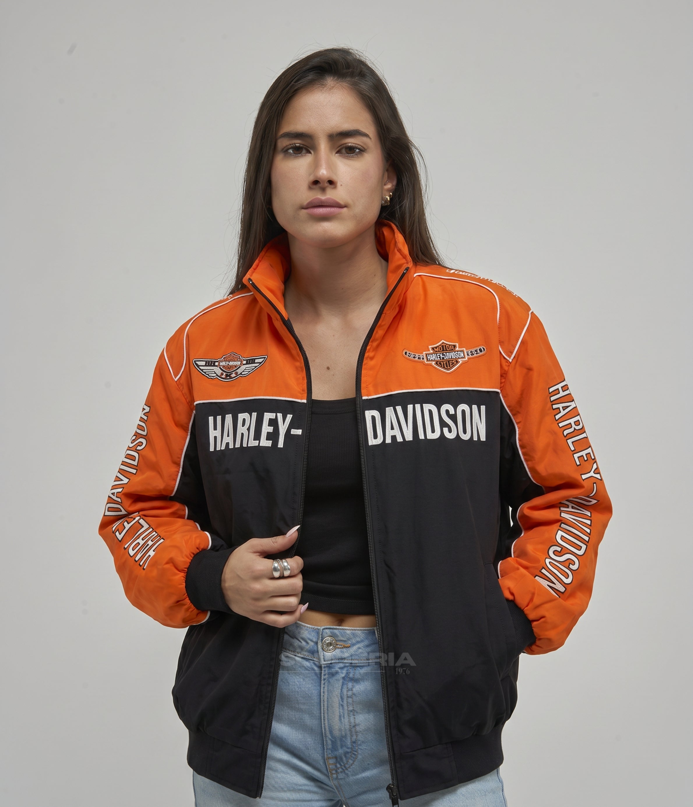 Harley Davidson Vintage Jacket - Orange Edition