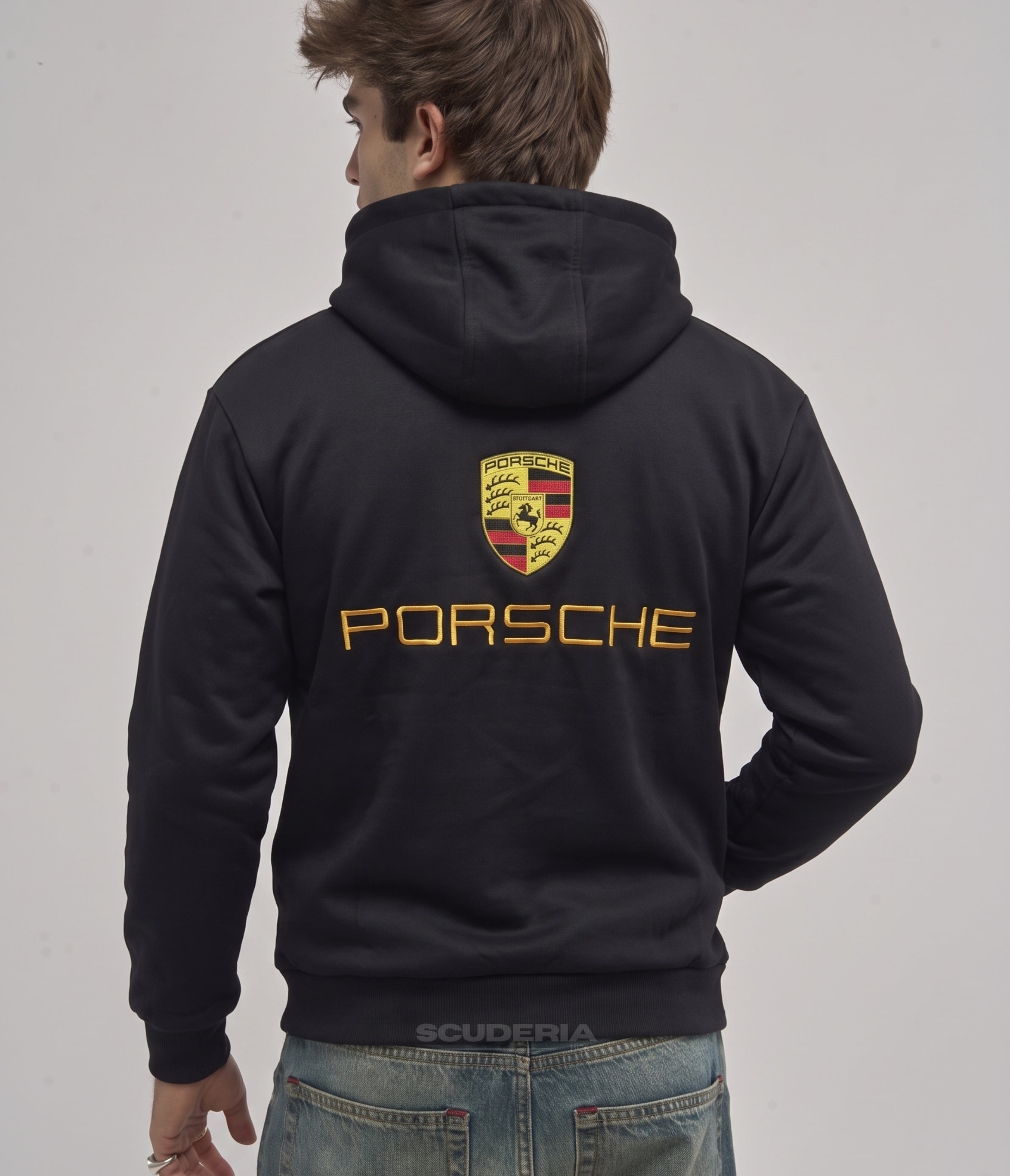 Porsche Racing Hoodie - Full Embroidered Edition
