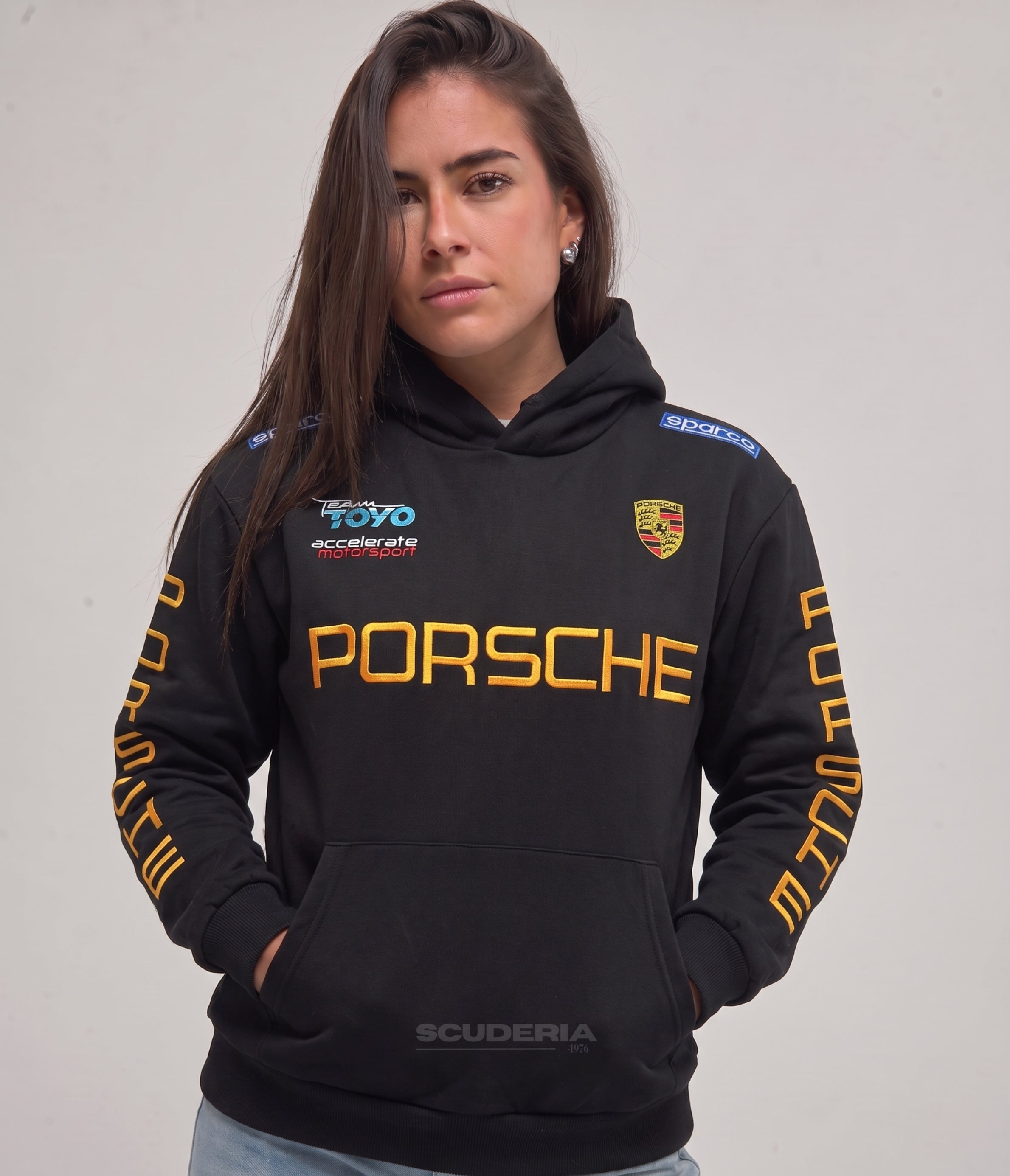 Porsche Racing Hoodie - Full Embroidered Edition