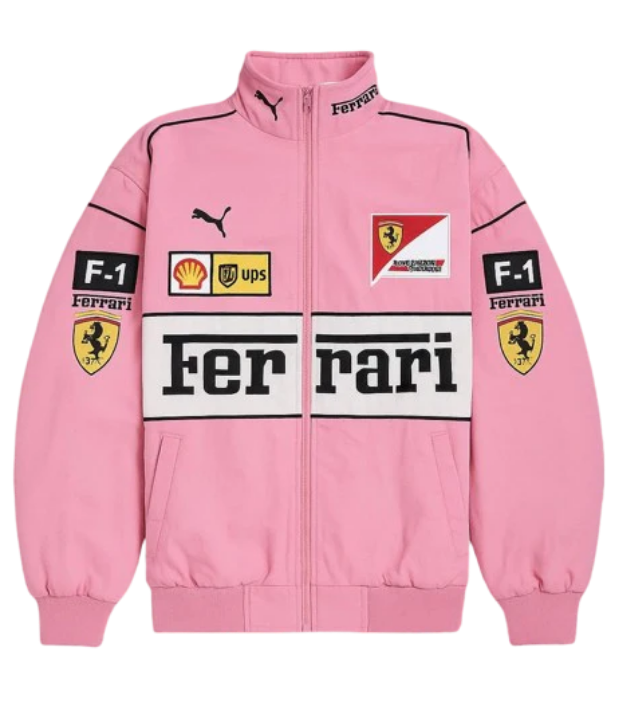 Ferrari F1 Vintage Racing Jacket – Pink Edition