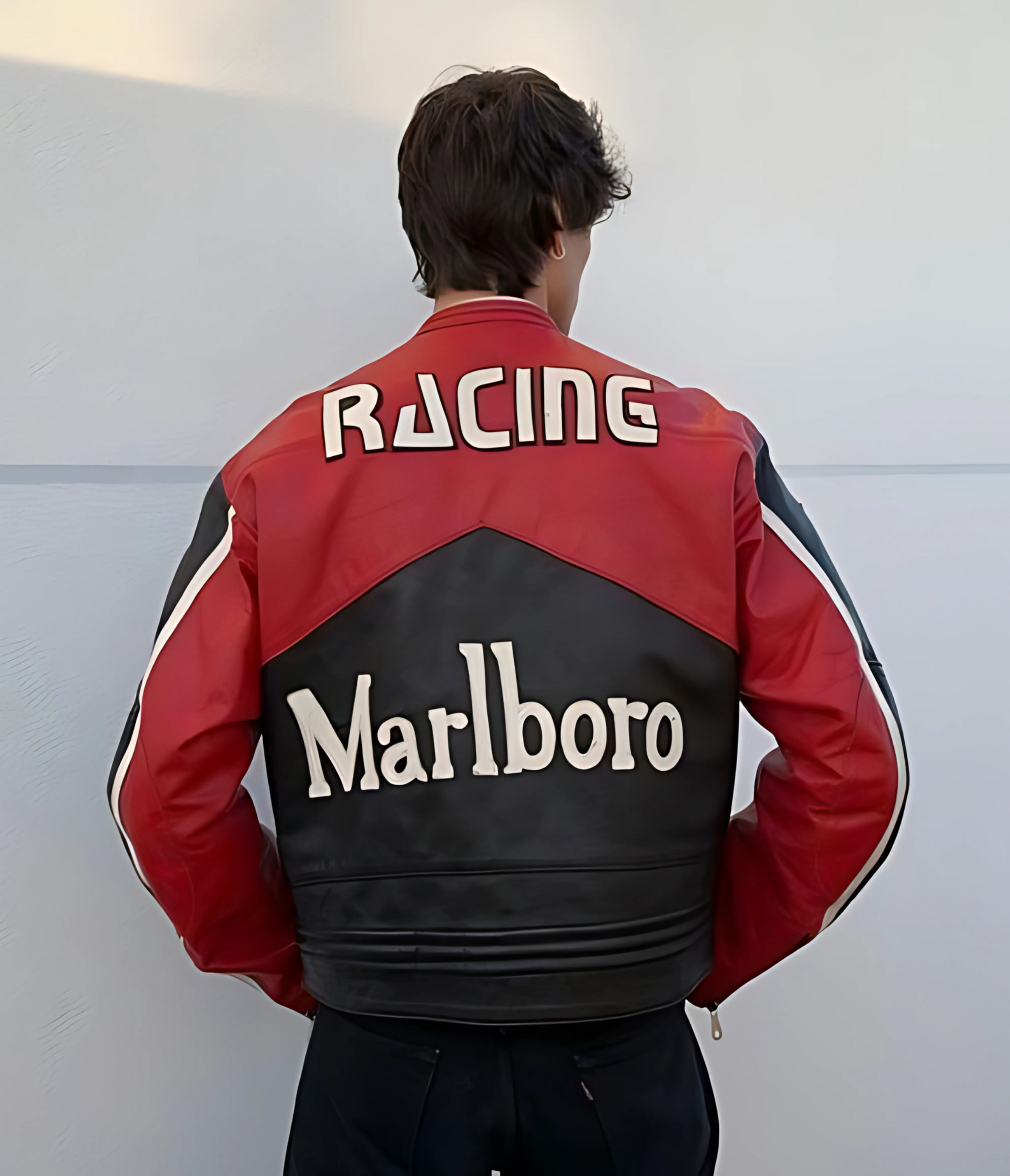 Marlboro Racing Leather Jacket - Black Edition
