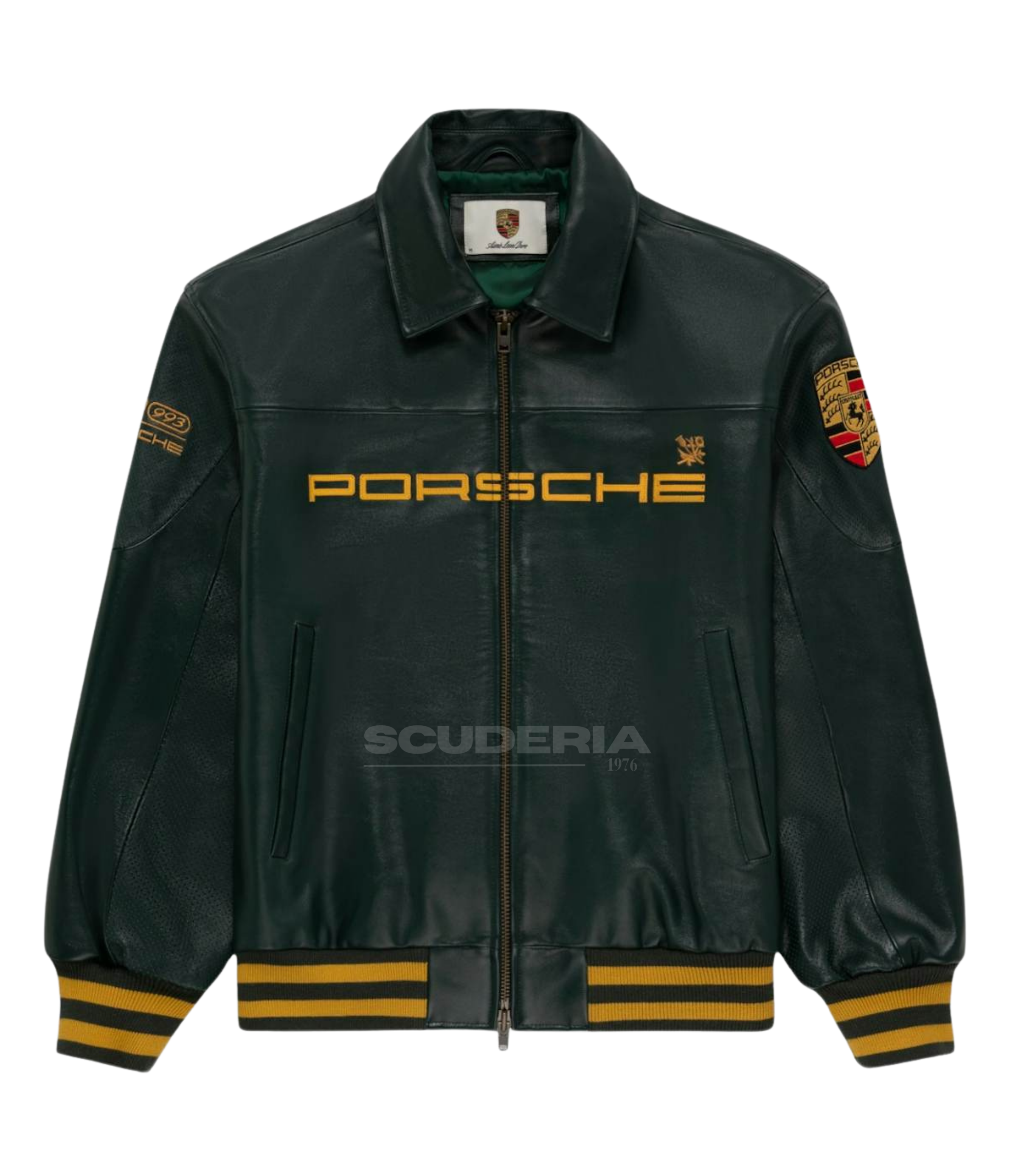 Aime Leon Dore x Porsche 993 Turbo Leather Club Jacket