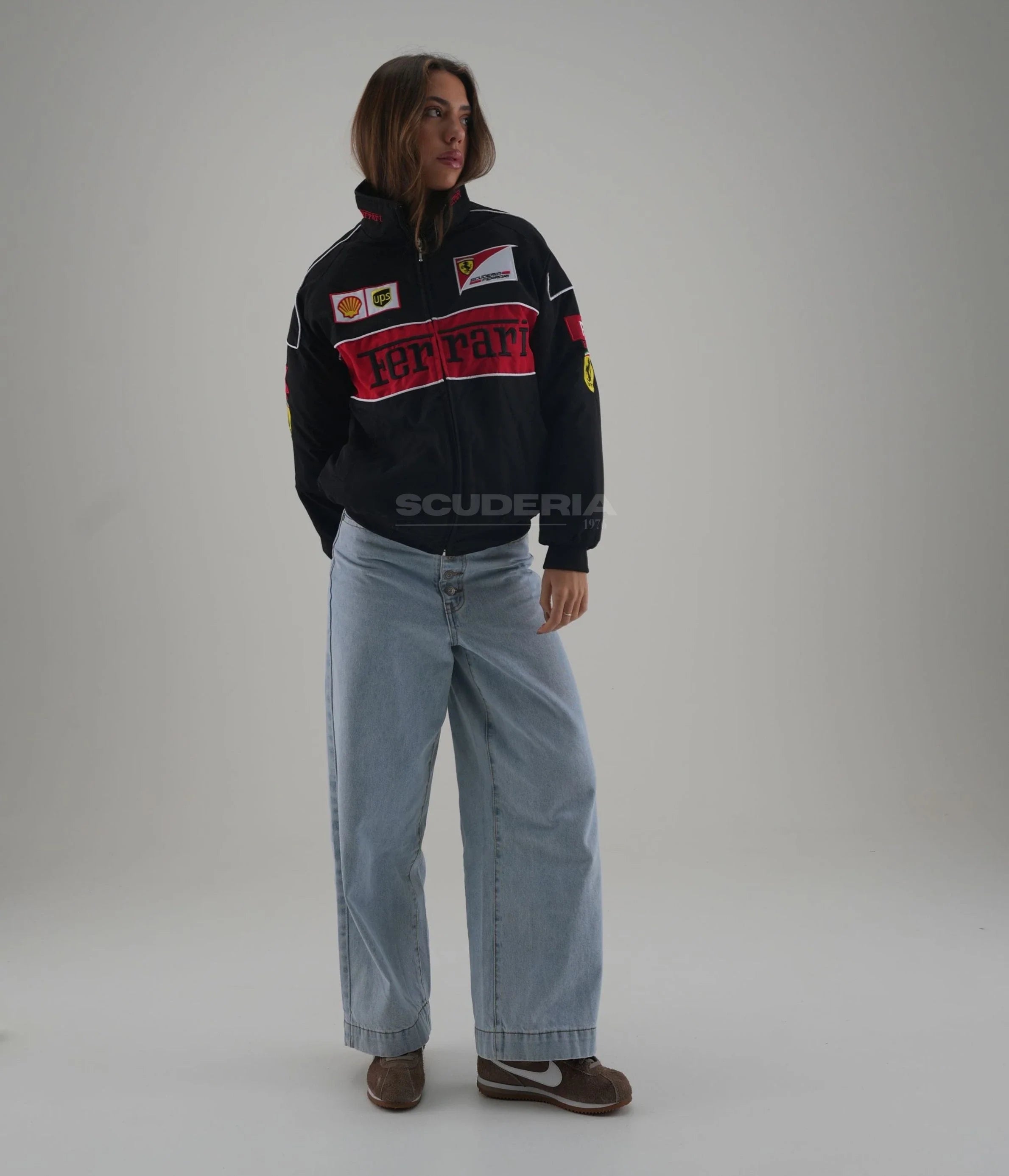 Ferrari F1 Vintage Racing Jacket - Black Edition