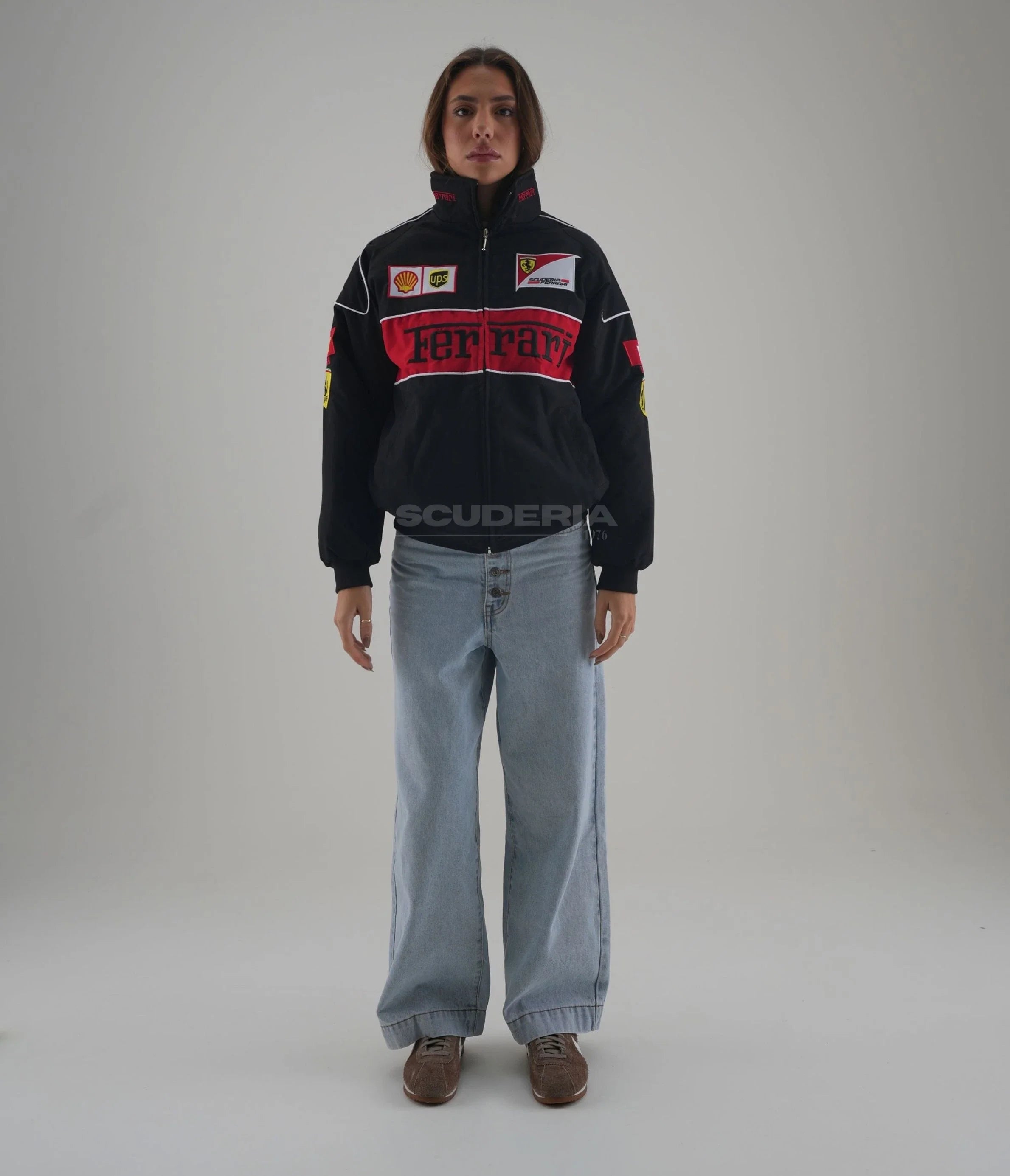 Ferrari F1 Vintage Racing Jacket - Black Edition