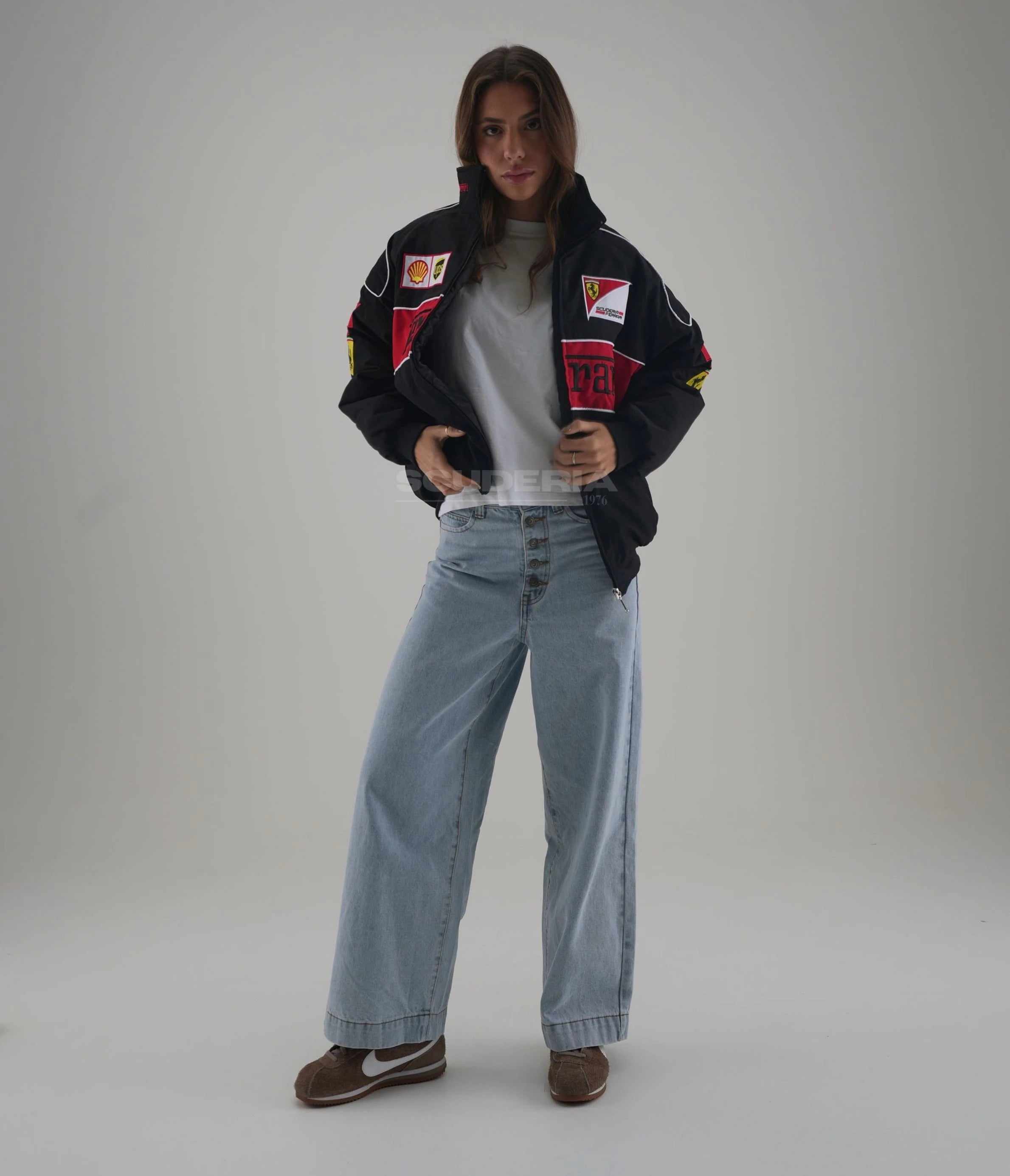 Ferrari F1 Vintage Racing Jacket - Black Edition