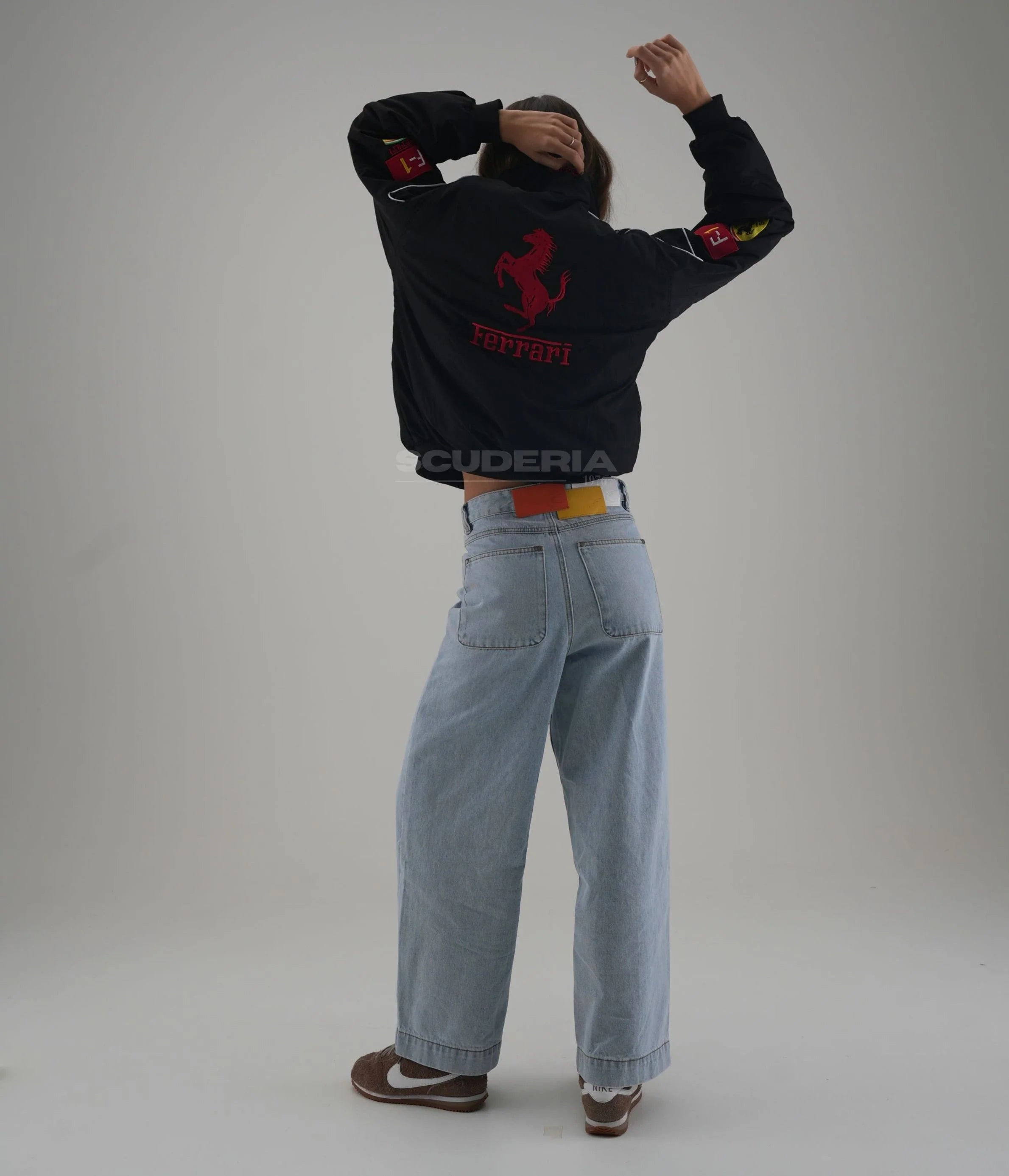 Ferrari F1 Vintage Racing Jacket - Black Edition