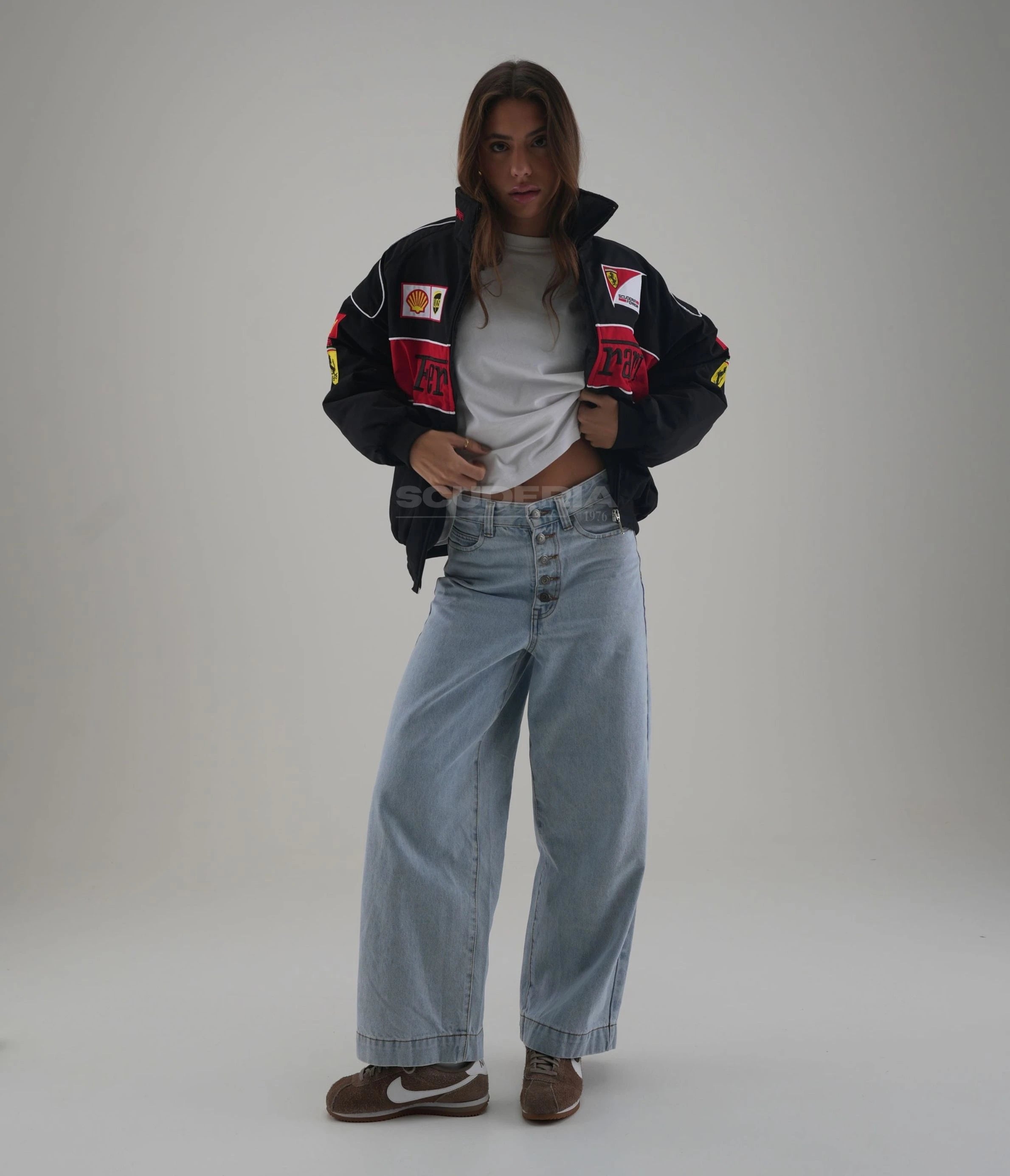 Ferrari F1 Vintage Racing Jacket - Black Edition