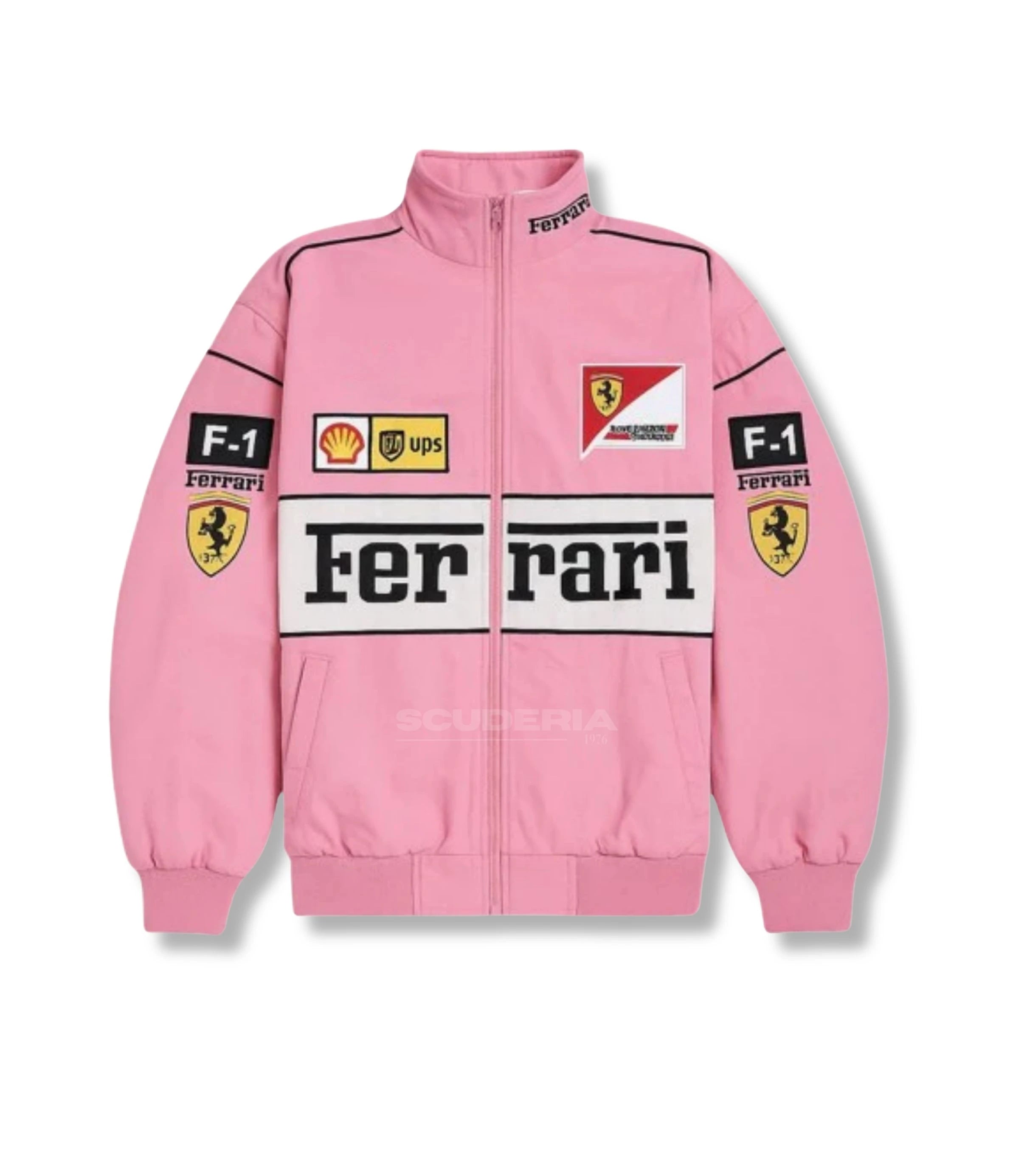 Ferrari F1 Vintage Racing Jacket – Pink Edition
