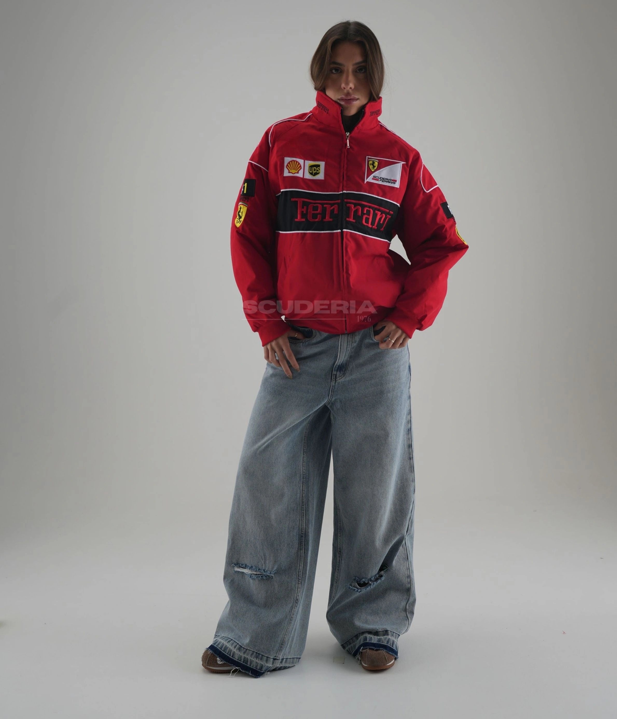 Ferrari F1 Vintage Racing Jacket - Red Edition