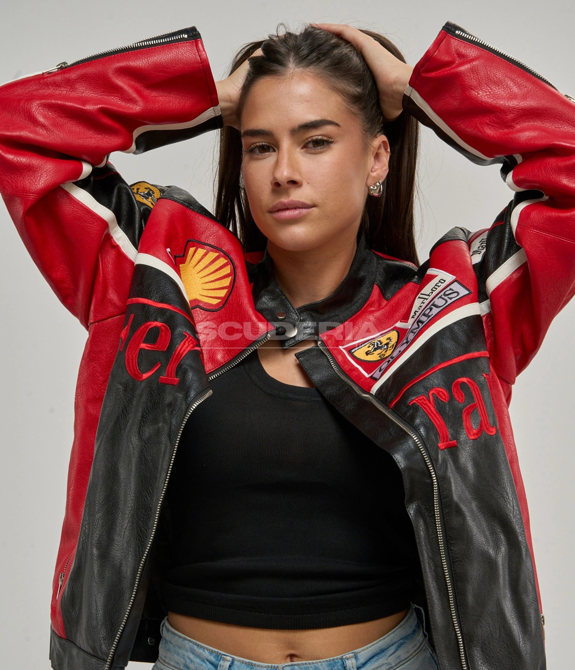 Ferrari Olympus Leather Jacket - Red Edition
