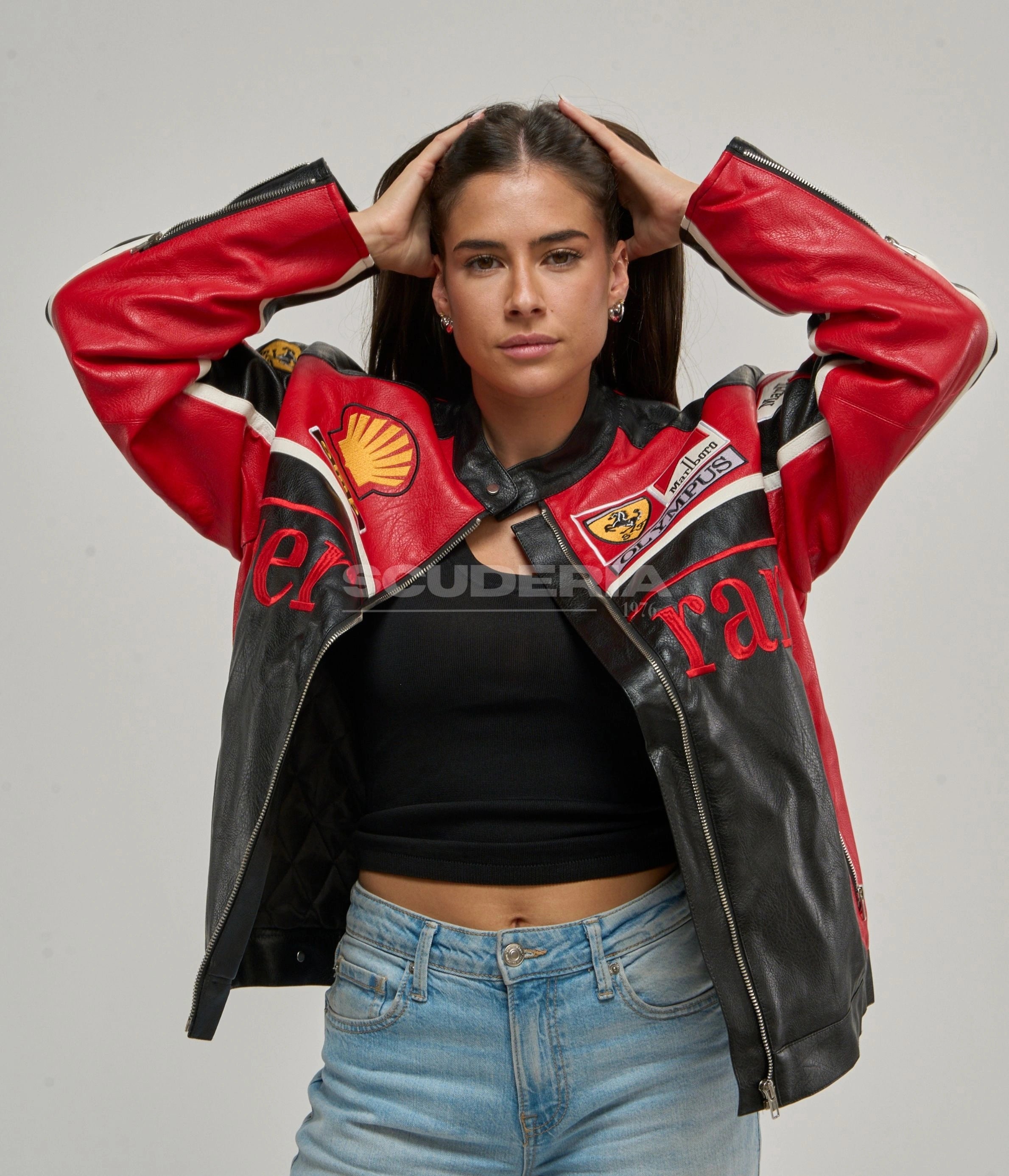 Ferrari Olympus Leather Jacket - Red Edition