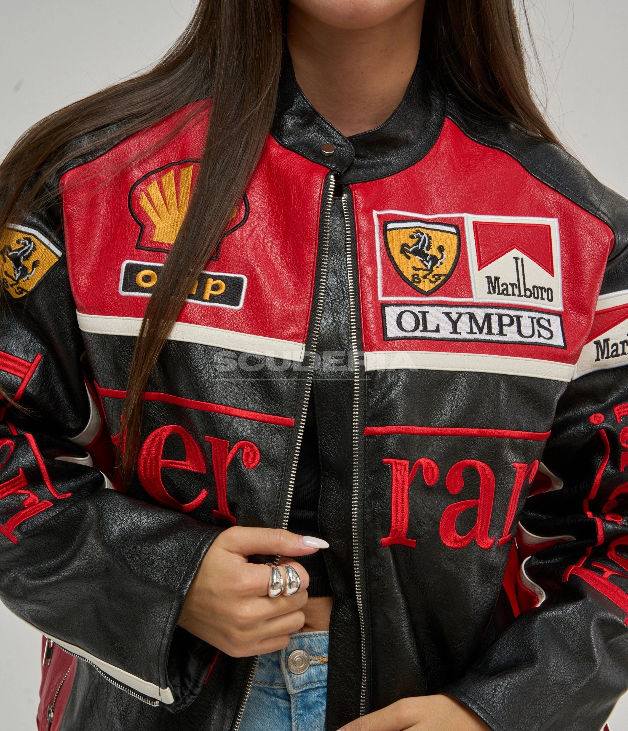 Ferrari Olympus Leather Jacket - Red Edition