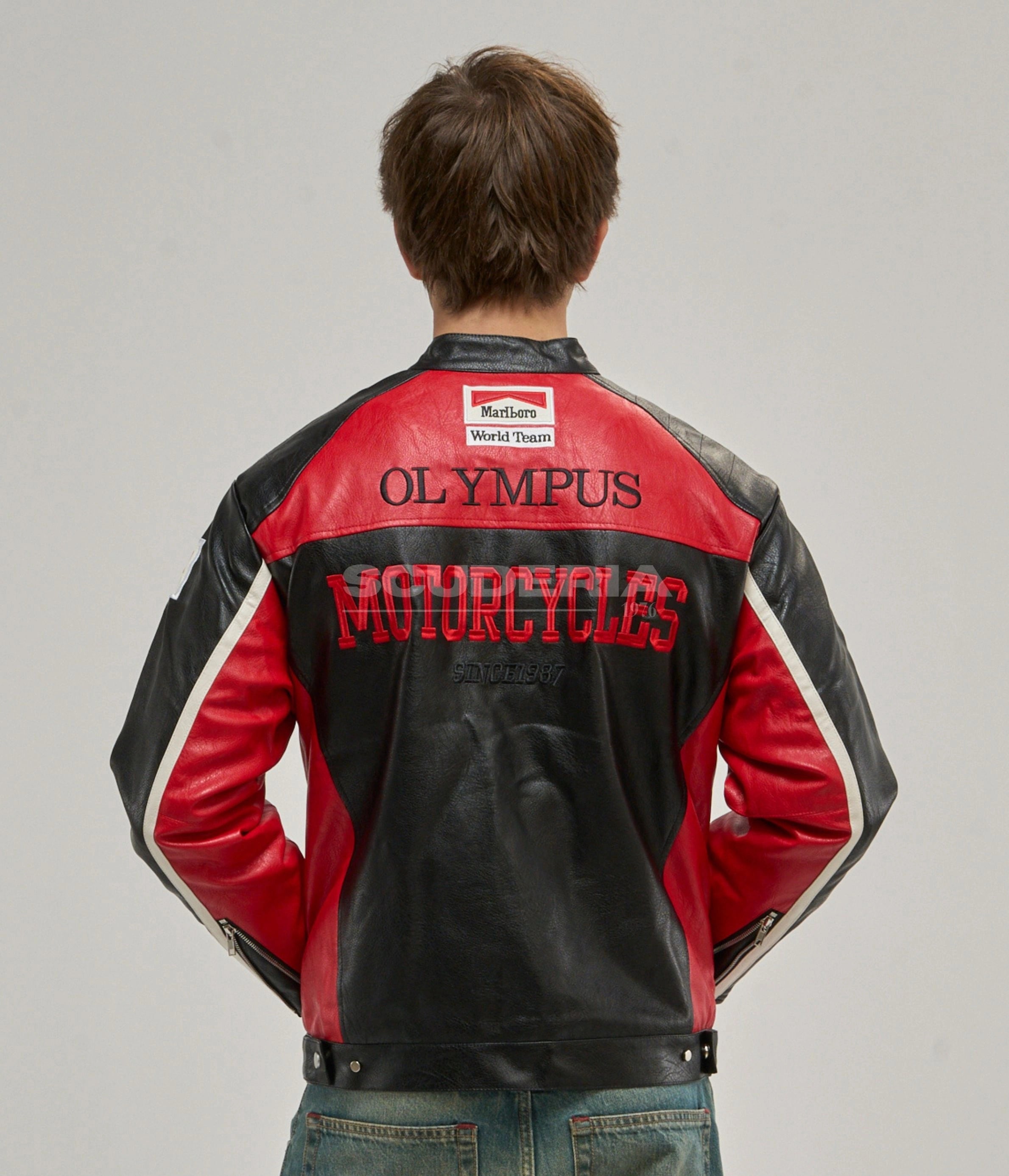Ferrari Olympus Leather Jacket - Red Edition
