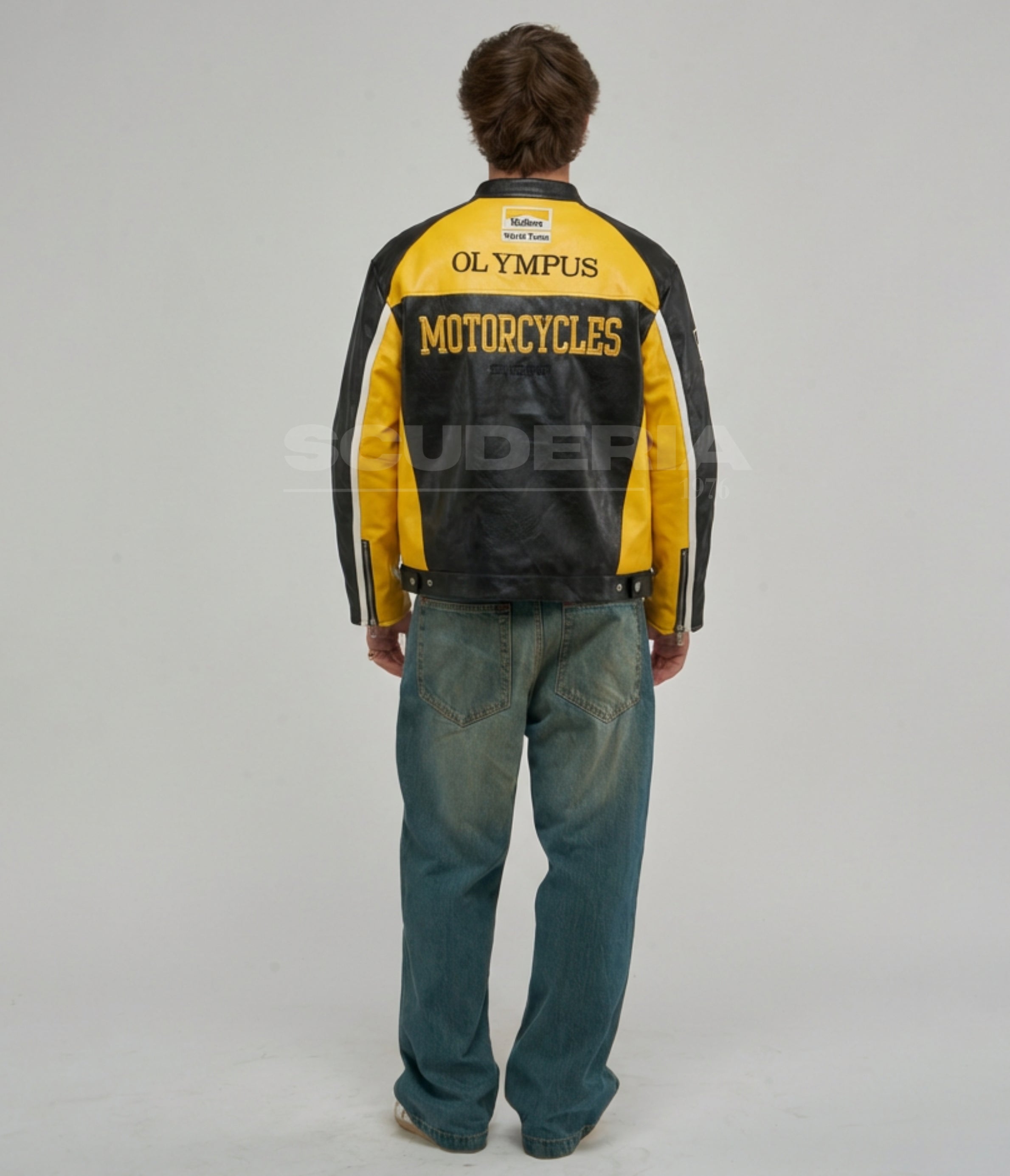 Ferrari Olympus Leather Jacket - Yellow Edition
