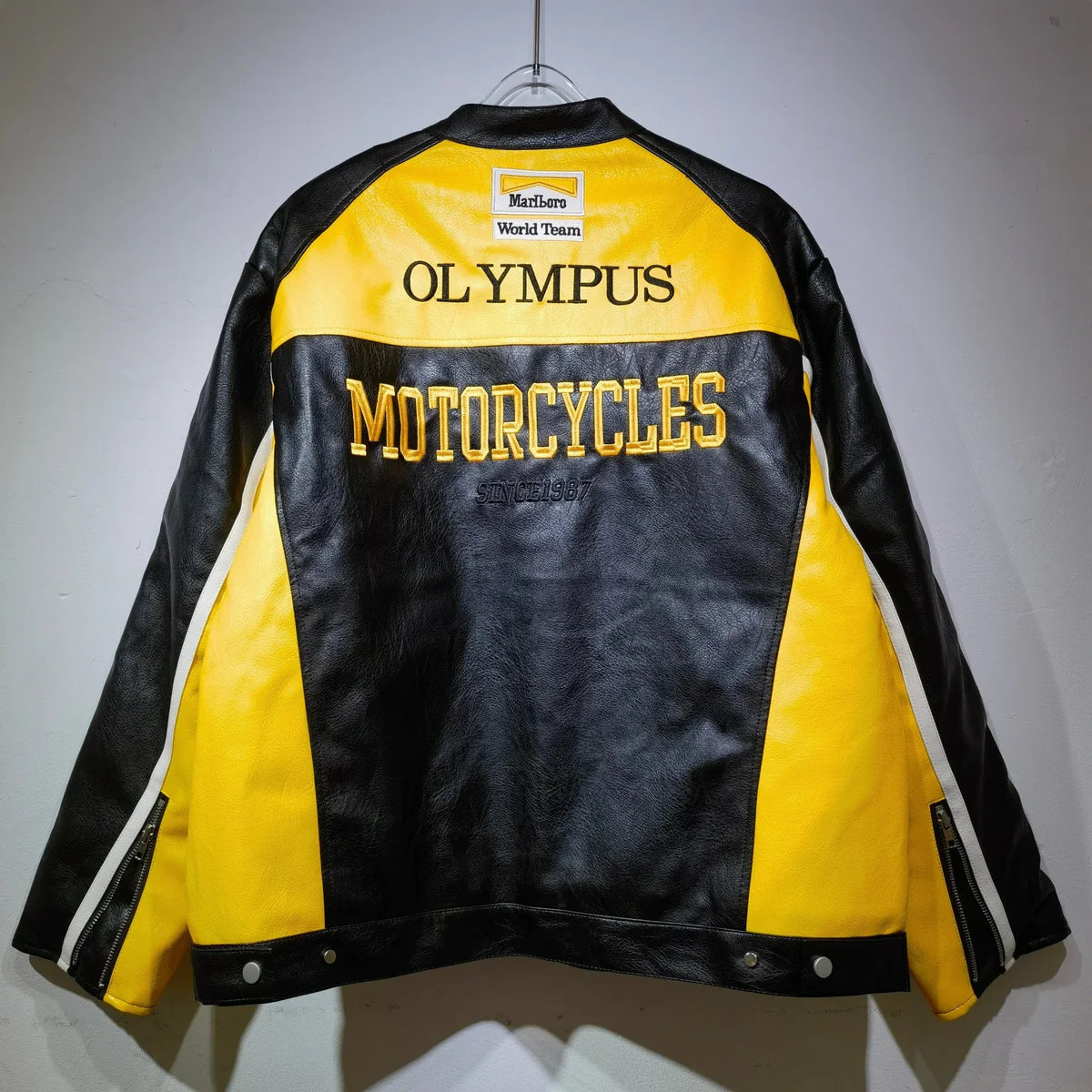 Ferrari Olympus Leather Jacket - Yellow Edition