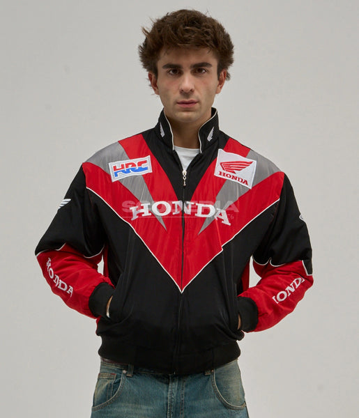 HONDA Racing Jacket レッド/ブラック honda-vintage-racing-jacket-