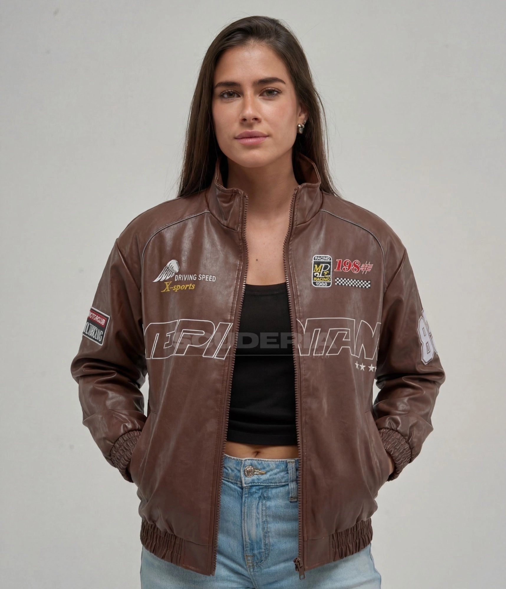 LAP 85 Brown Racing Jacket