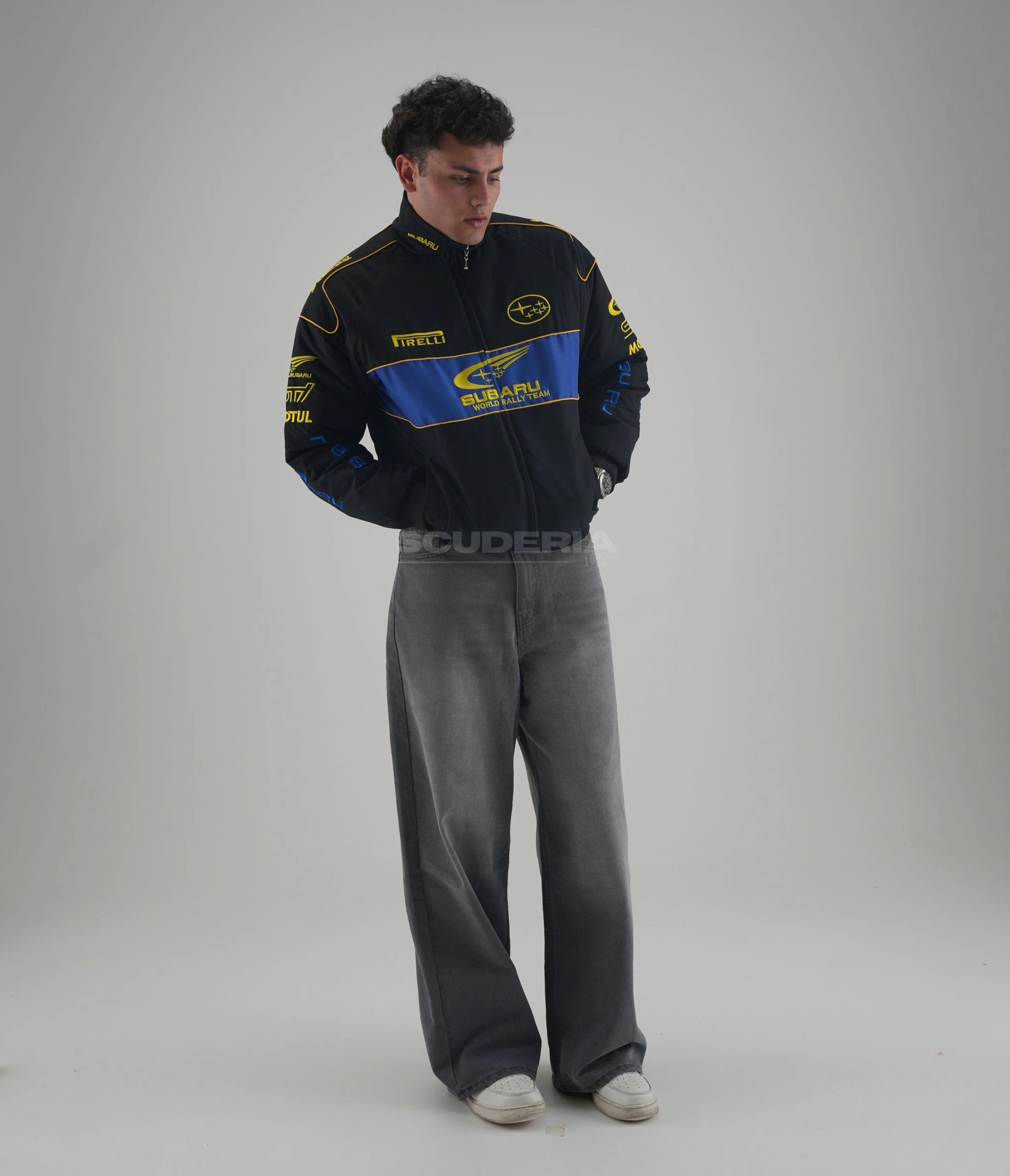 Subaru Rally Vintage Racing Jacket - Black Edition