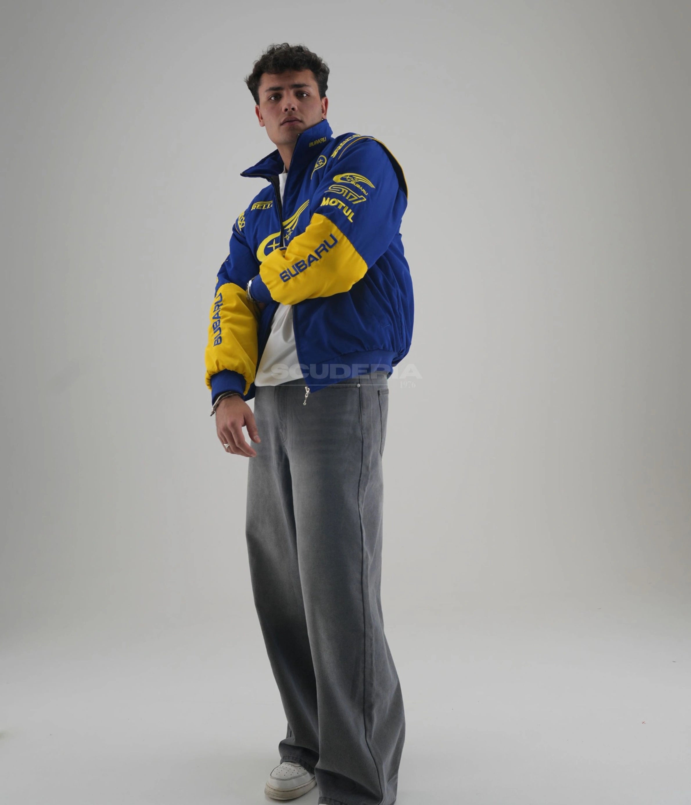 Subaru Rally Vintage Racing Jacket - Blue Edition