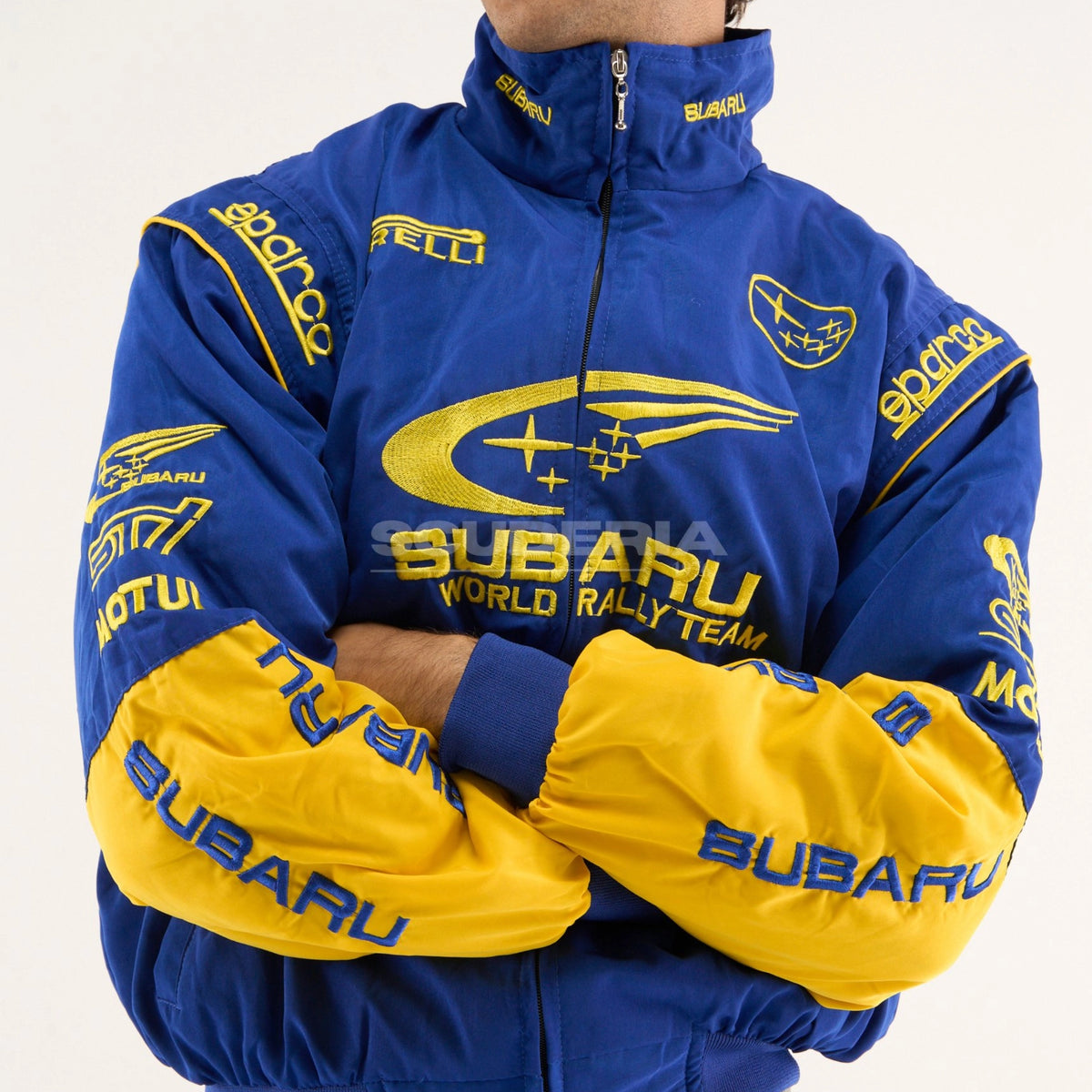 Subaru World Rally Team Vintage Racing Jacket - Blue Edition